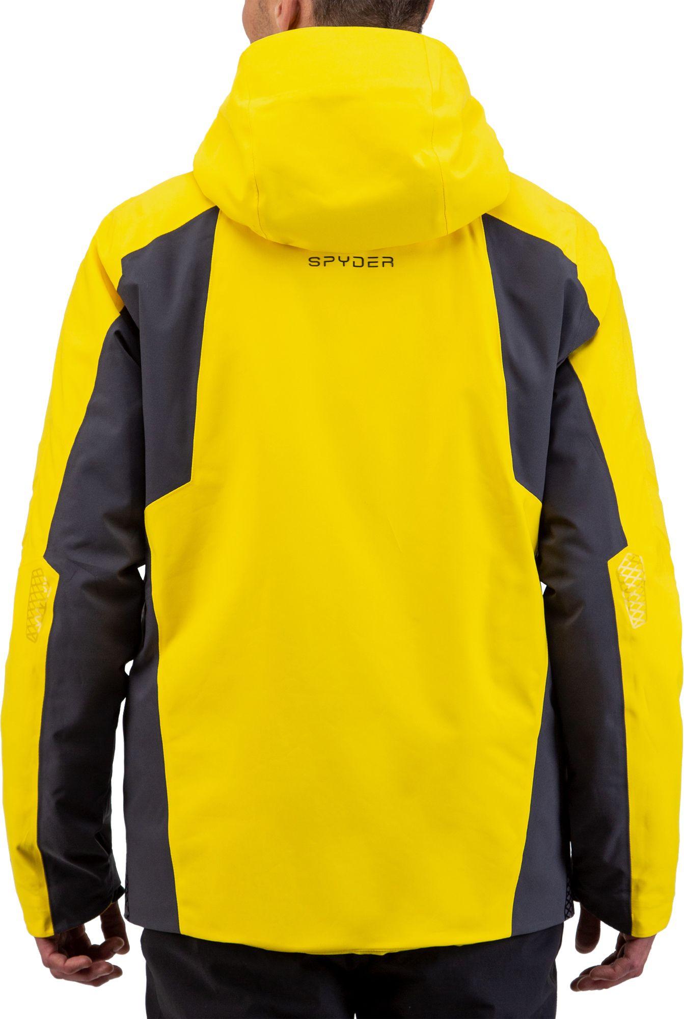 spyder yellow ski jacket