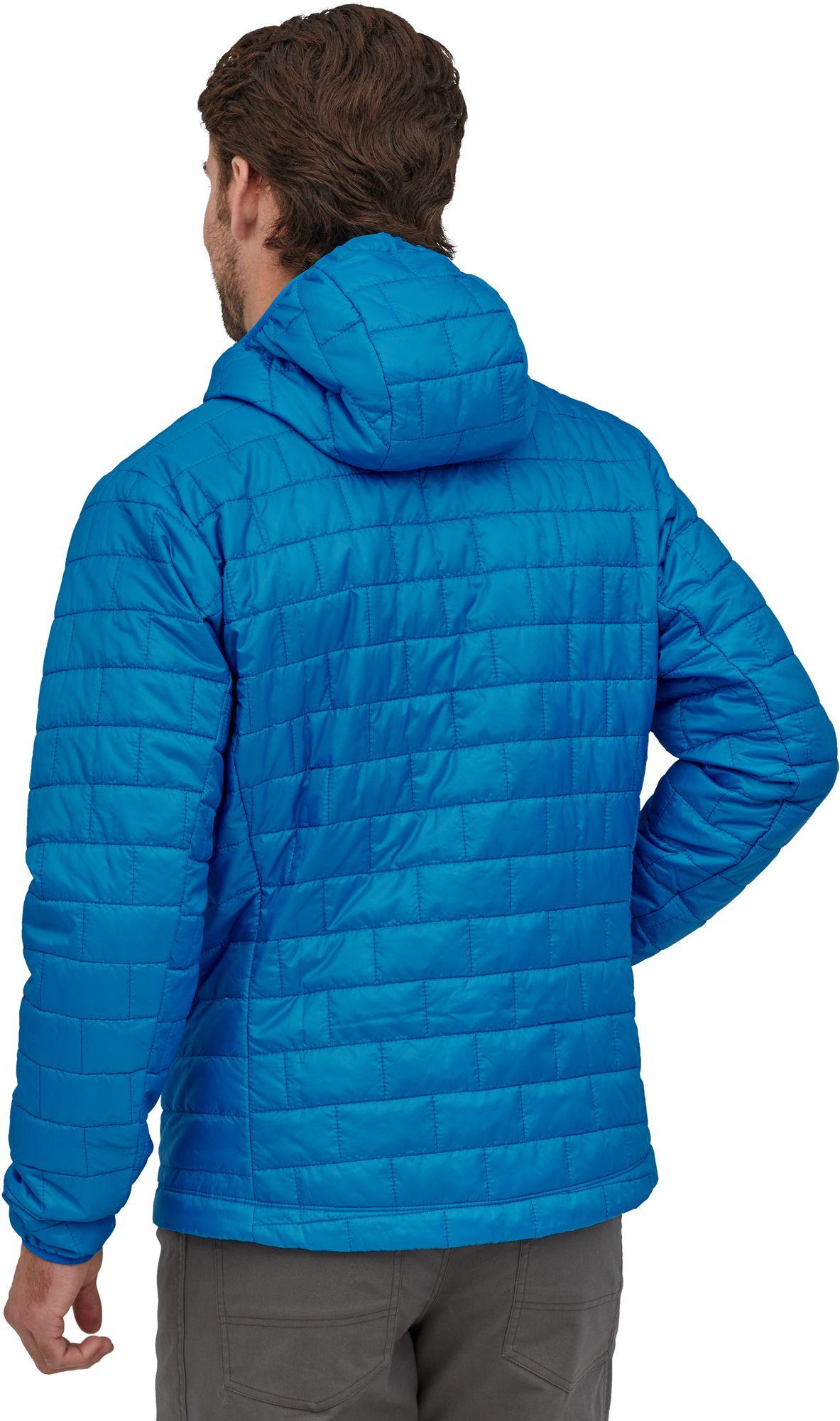 Patagonia Synthetic Nano Puff Hooded Jacket in Blue for Men Lyst