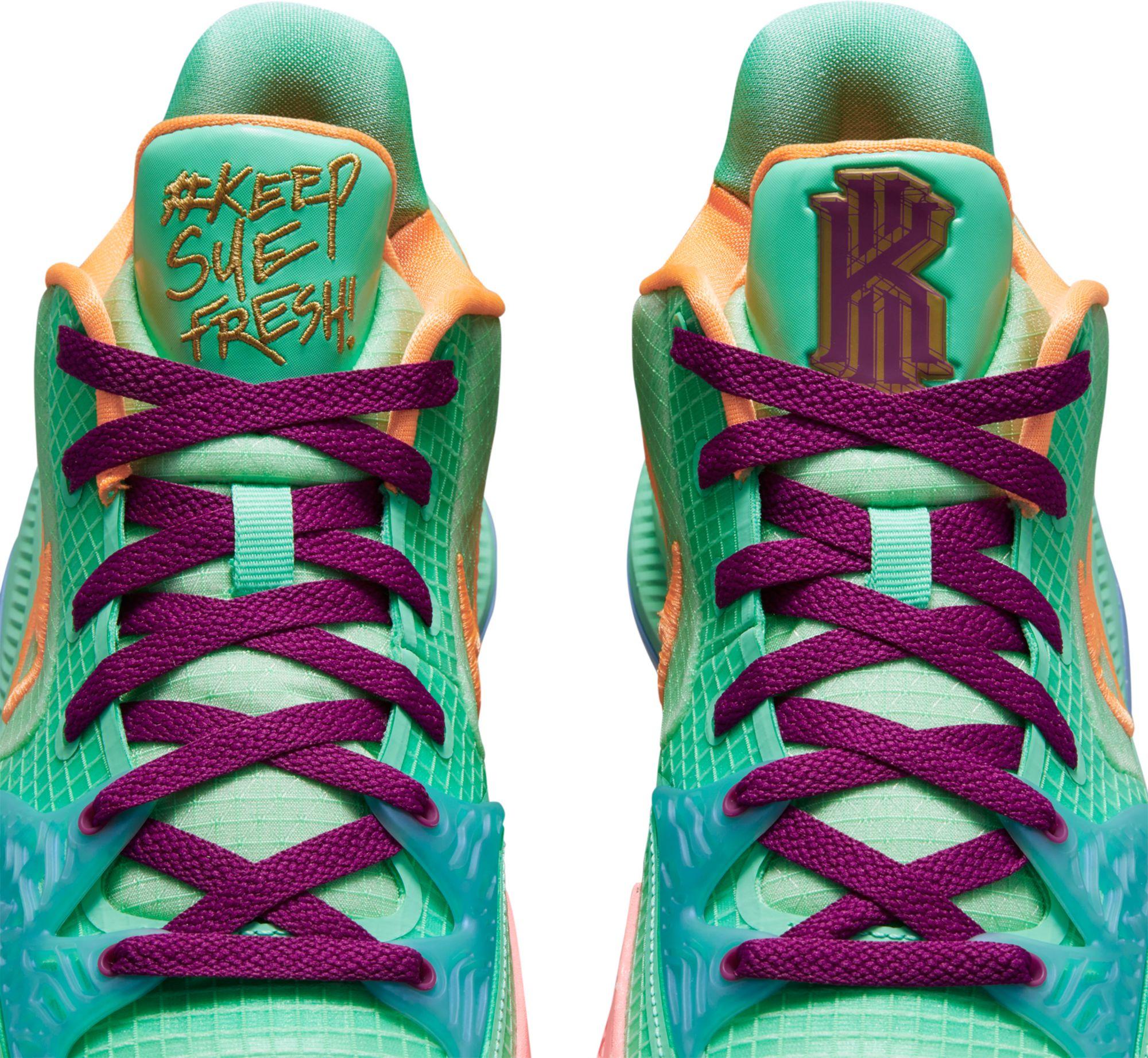 Nike kyrie 4 grey green discount