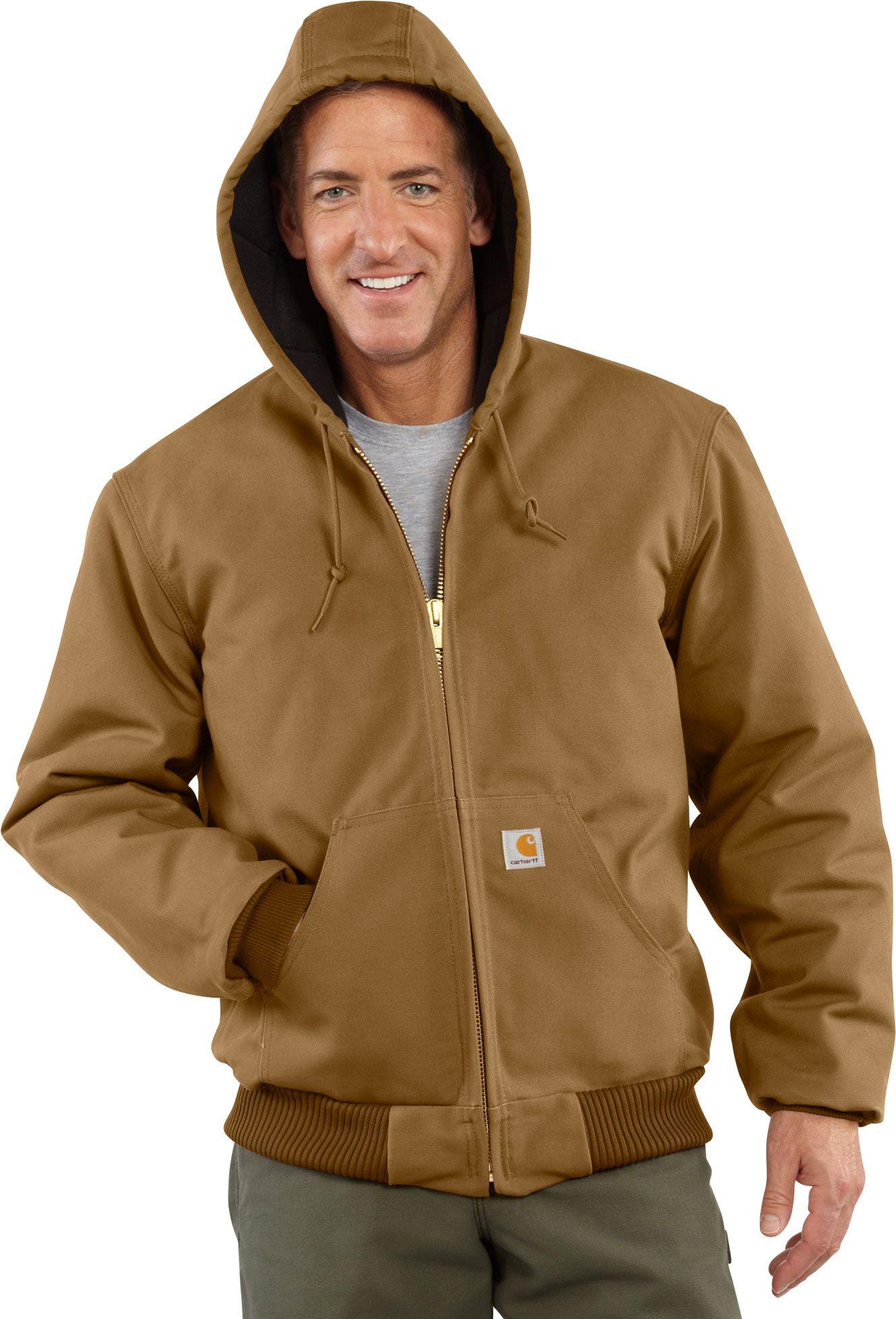 Carhartt Flannel J140 Duck Active Jacket in Brown for Men - Lyst