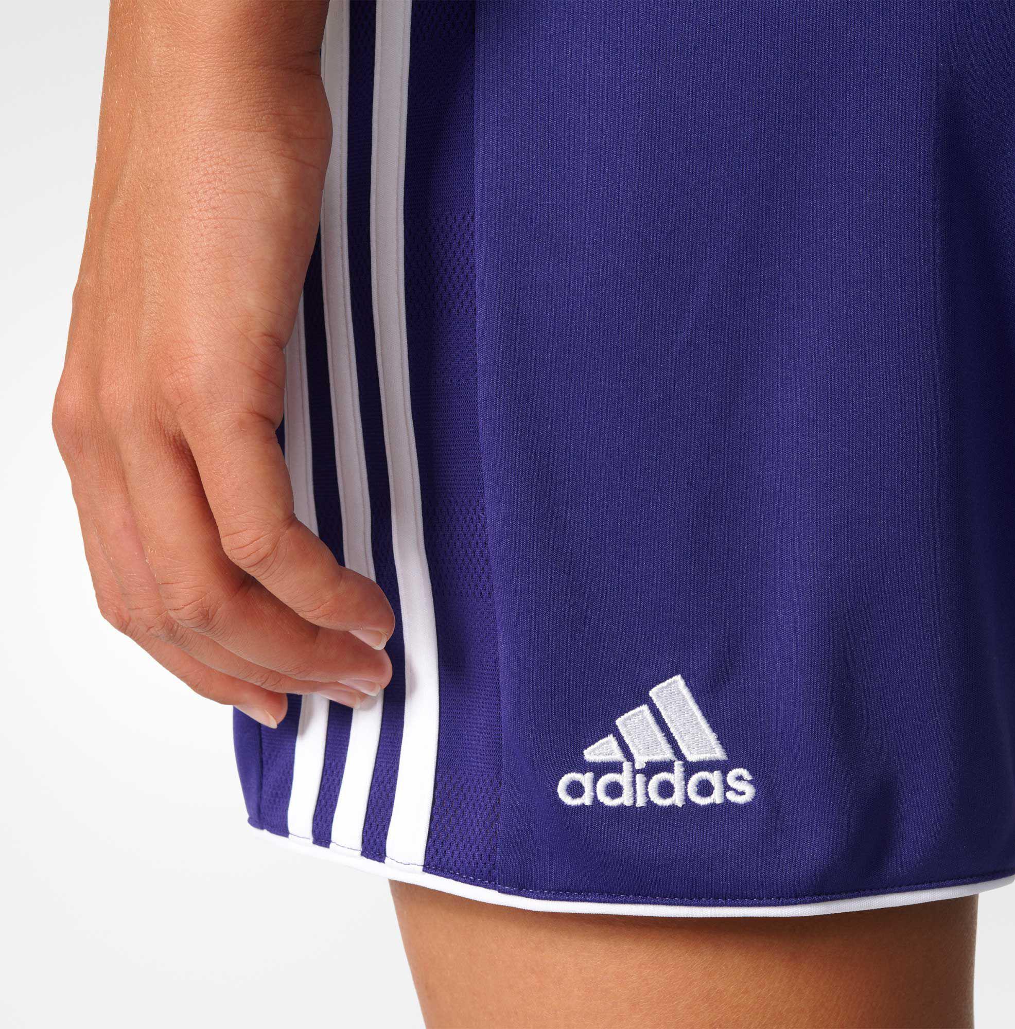 purple adidas shorts