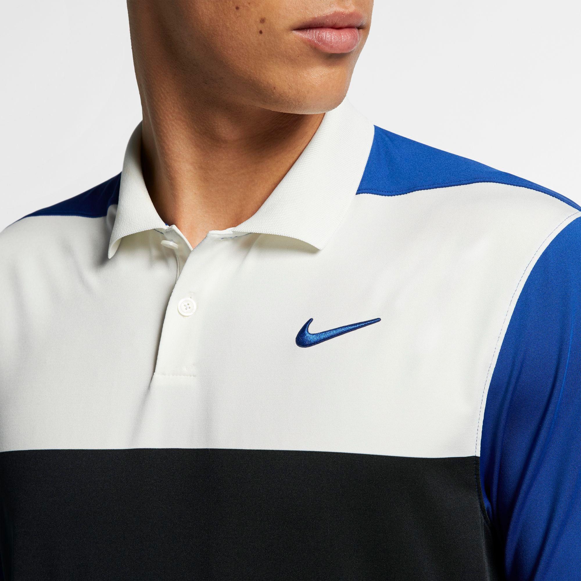 nike golf dry vapor colour block polo shirt