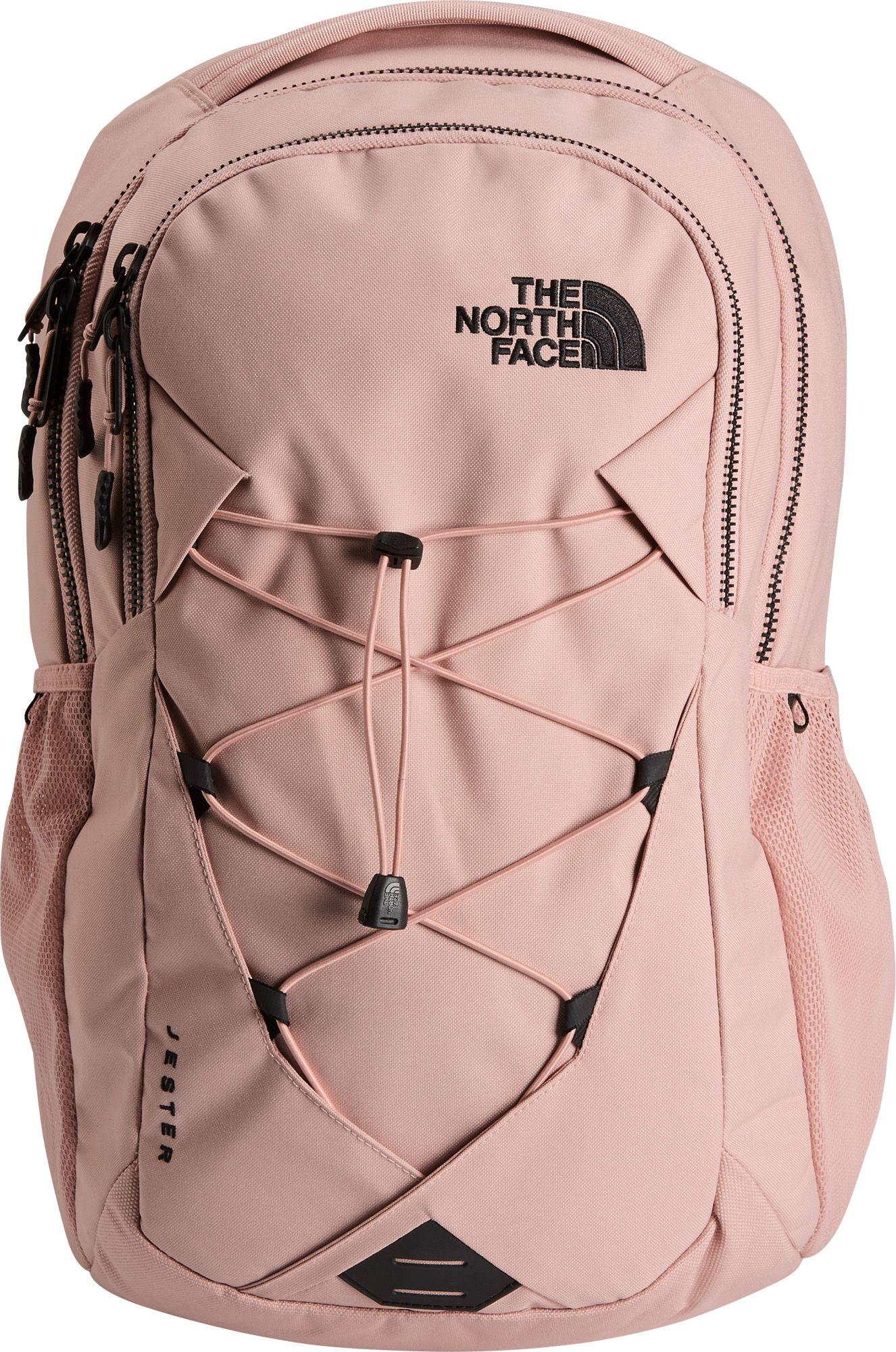 north face bookbag pink