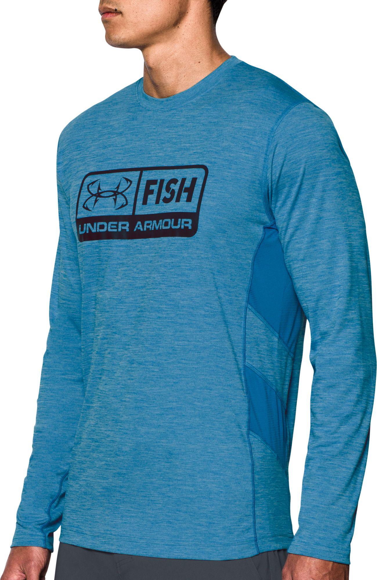 Size L Details about   NWT $59 Mens Under Armour UA Long Sleeve Vented Fishing Button Shirt 
