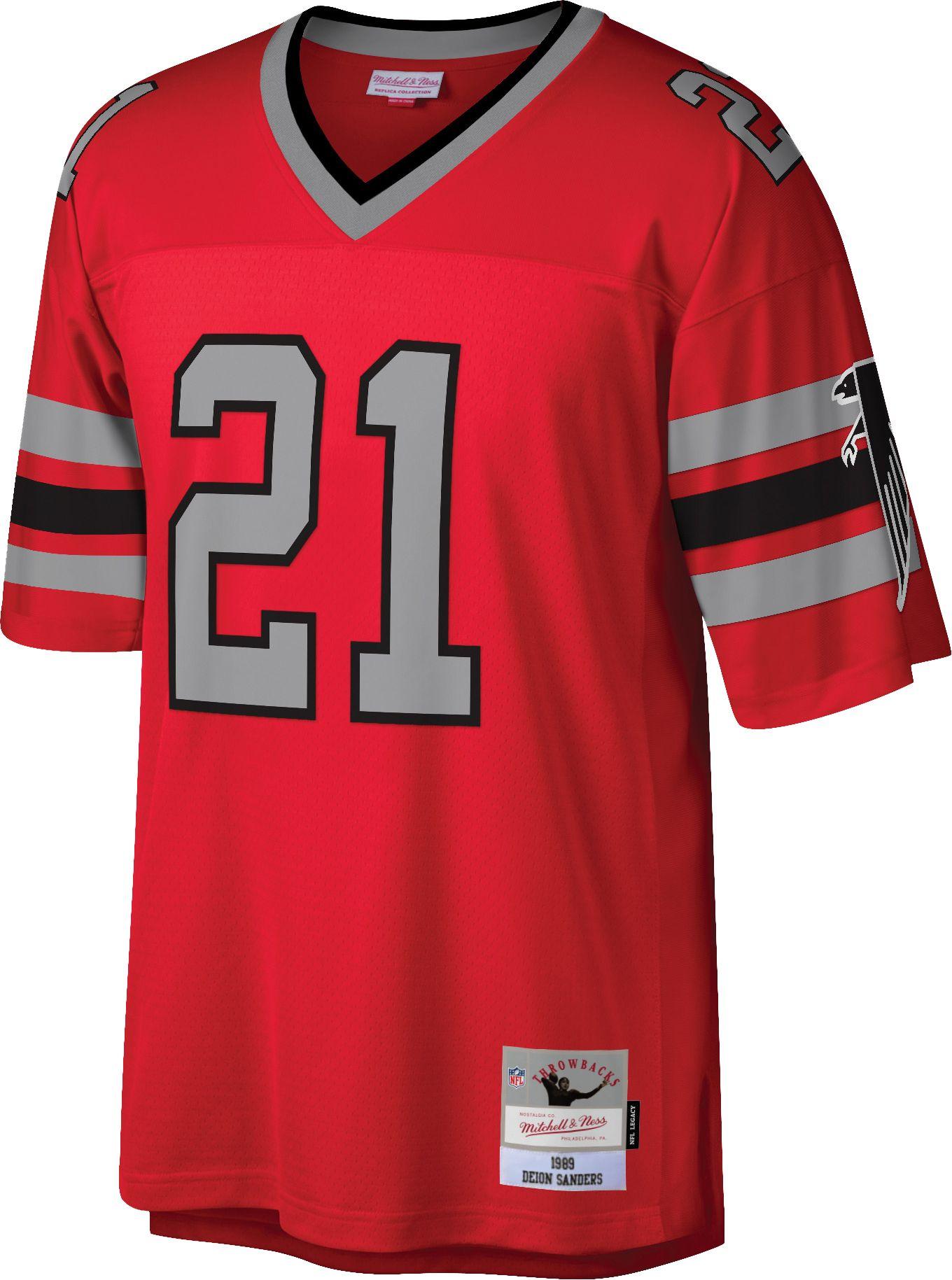 Mitchell & Ness 1989 Game Jersey Atlanta Falcons Deion Sanders 21 in