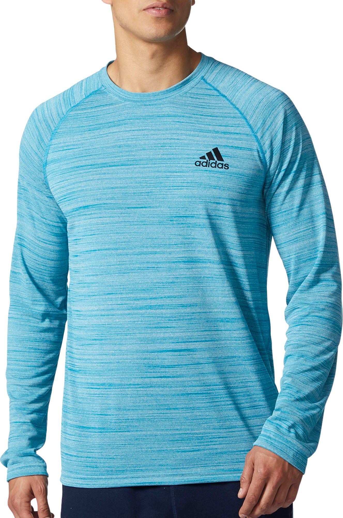 adidas men's ultimate melange long sleeve shirt