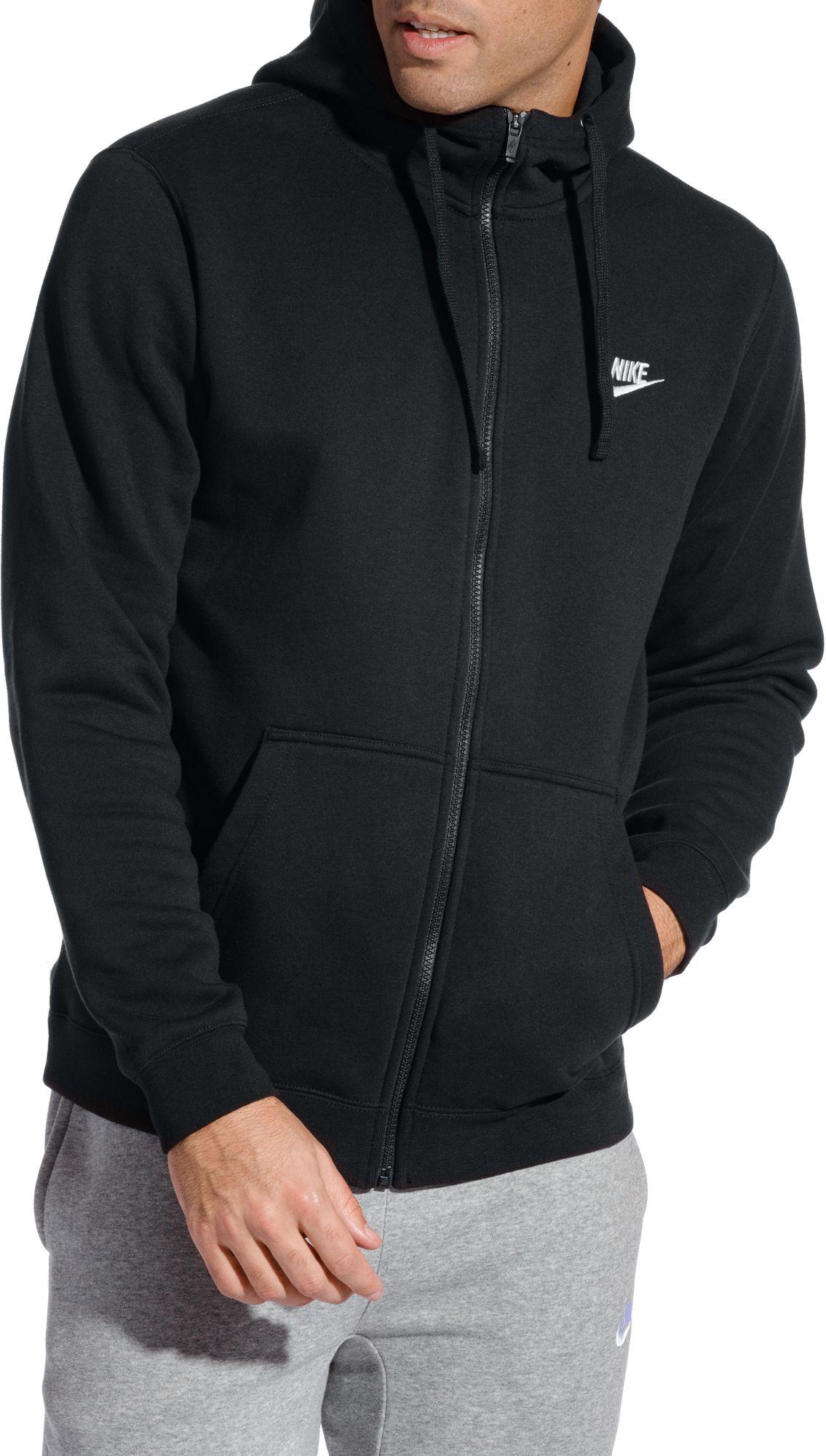 nike sportswear club fleece full zip hoodie