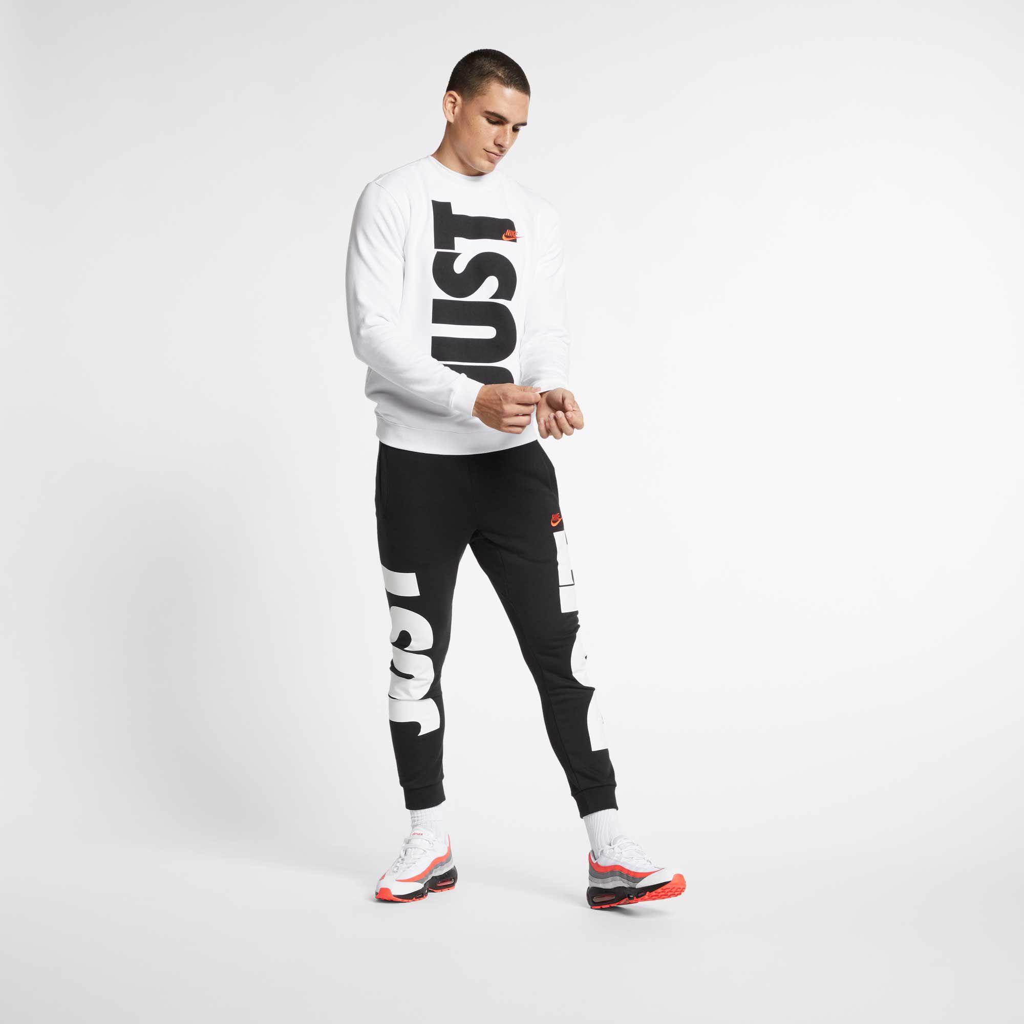 Nike Cotton Sportswear Jdi French Terry Pullover in White for Men - Lyst