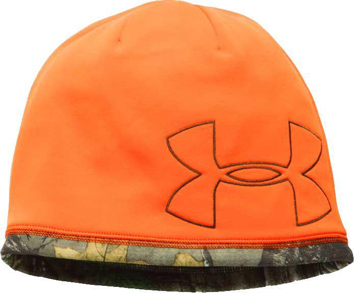 orange under armour hunting hats