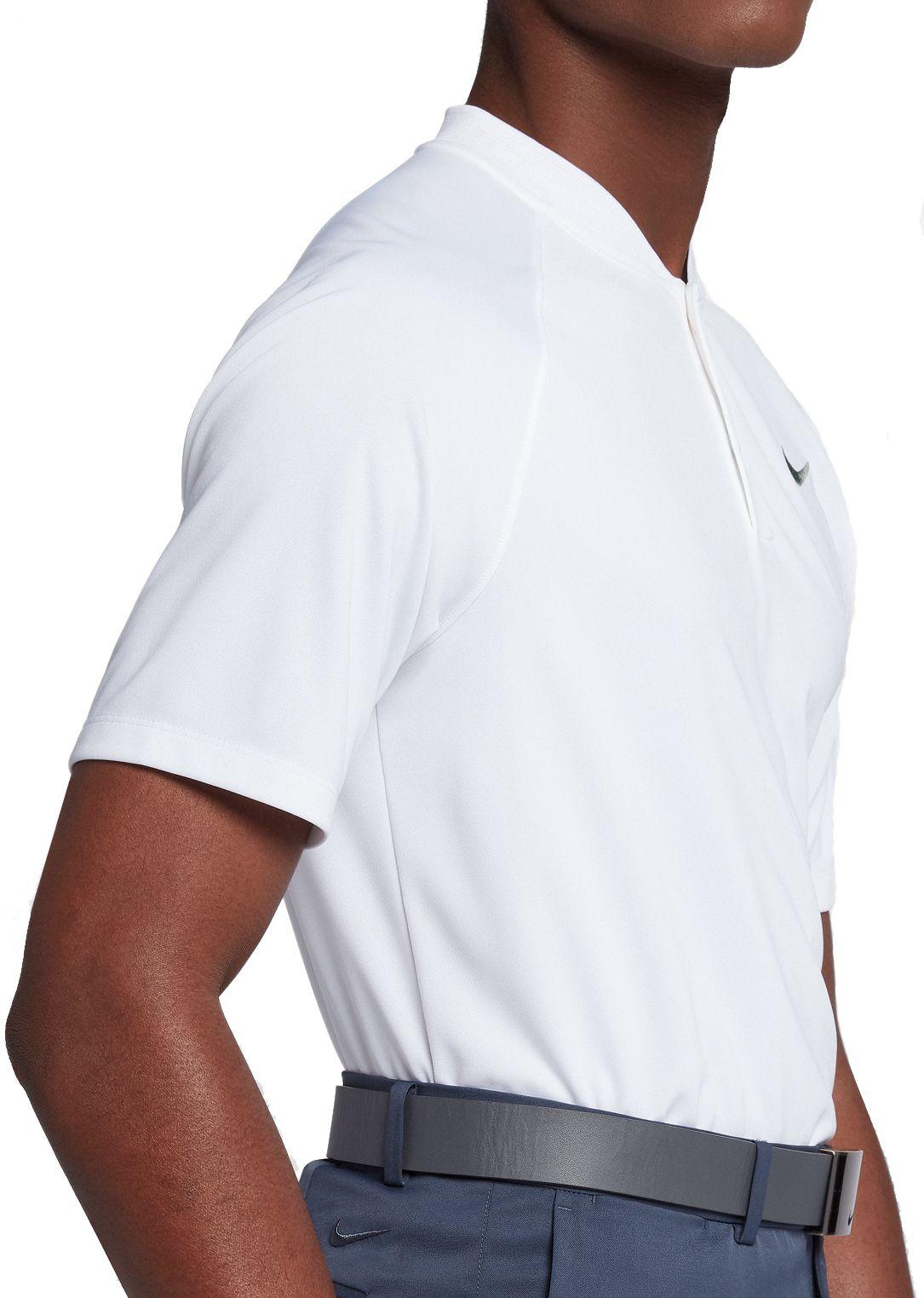 nike men's dry momentum blade collar golf polo
