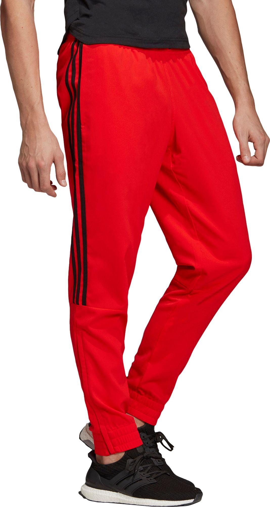 adidas Cotton Sport Id Tiro Woven Pants in Red for Men - Lyst