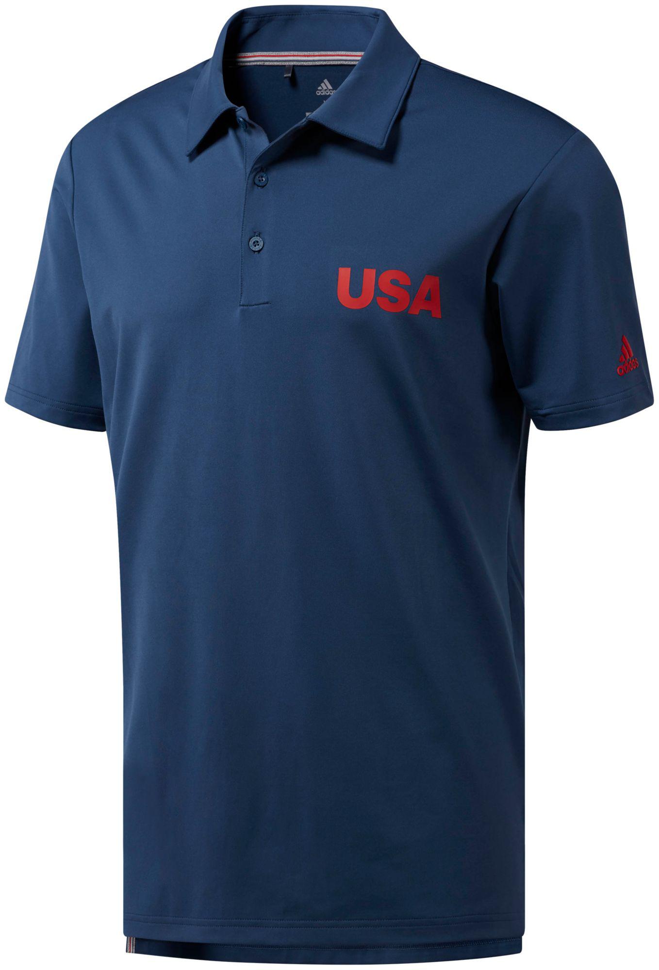 adidas usa golf polo