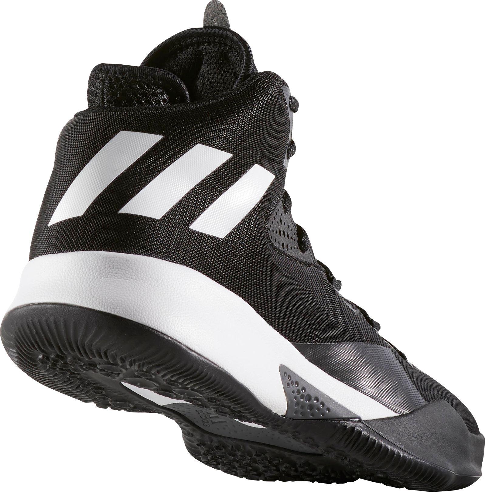 adidas Rubber Dual Threat 2017 Basketball Shoes in Black/White (Black ...