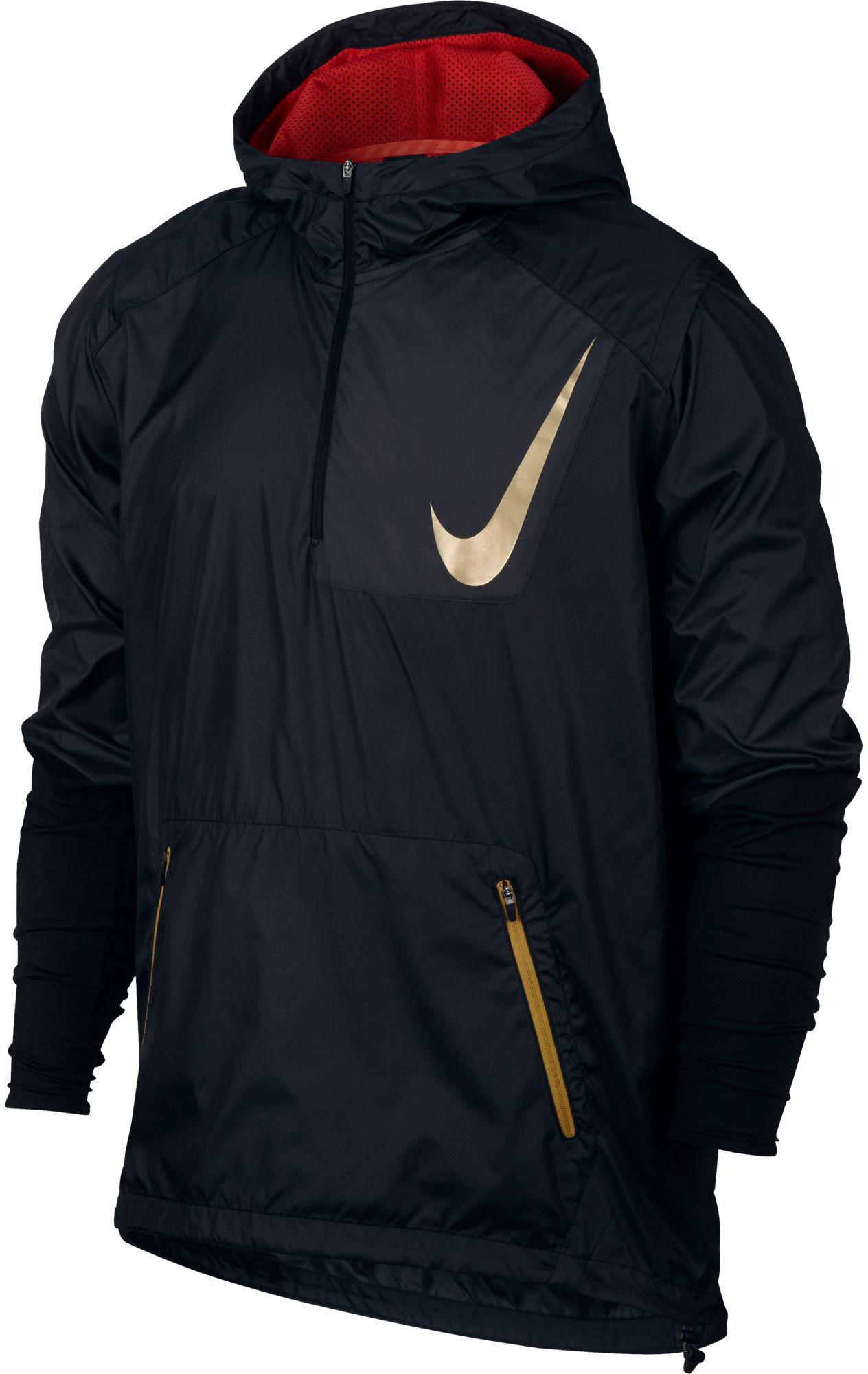 Nike Synthetic Vapor Fly Rush Half Zip Football Jacket in Black for Men ...