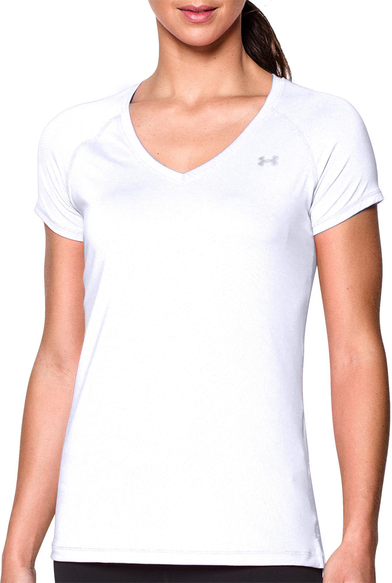 under armour white v neck t shirt