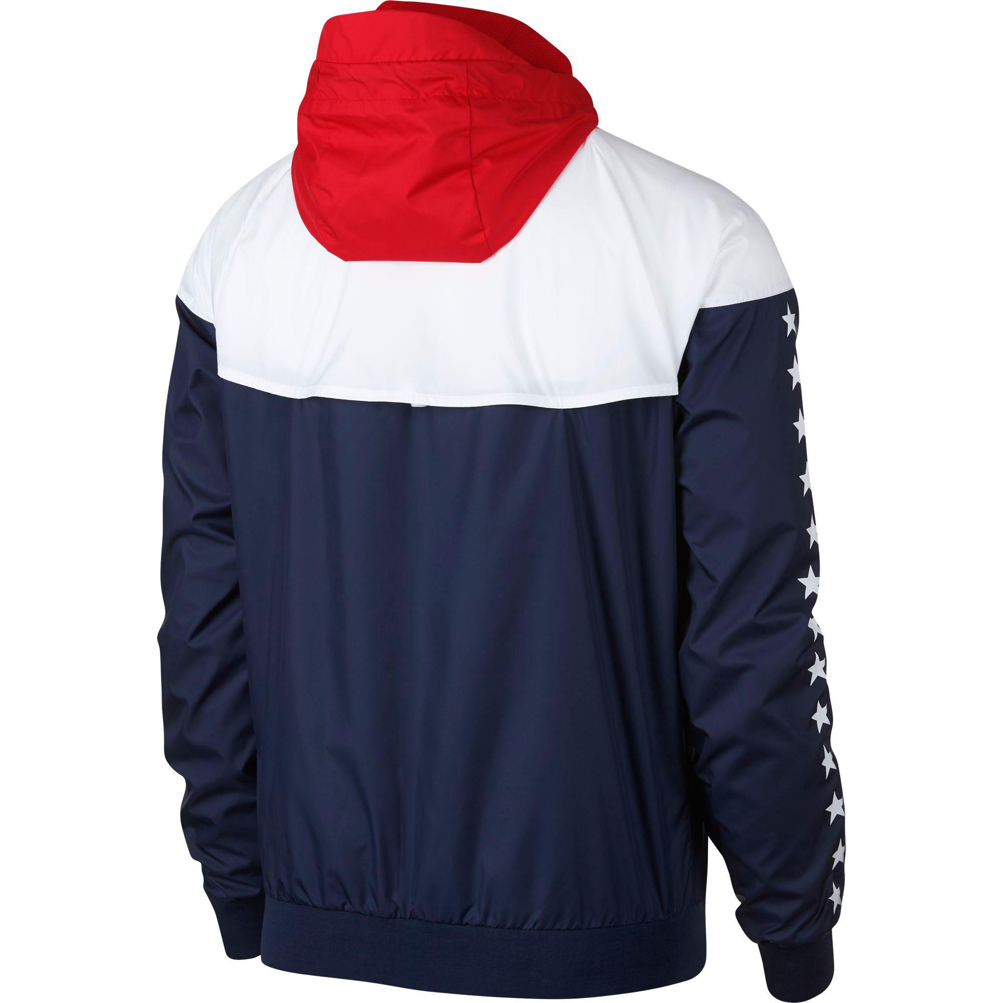 Nike Synthetic Sportswear Usa Windrunner Jacket in Midnight  Navy/White/University r (Blue) for Men | Lyst