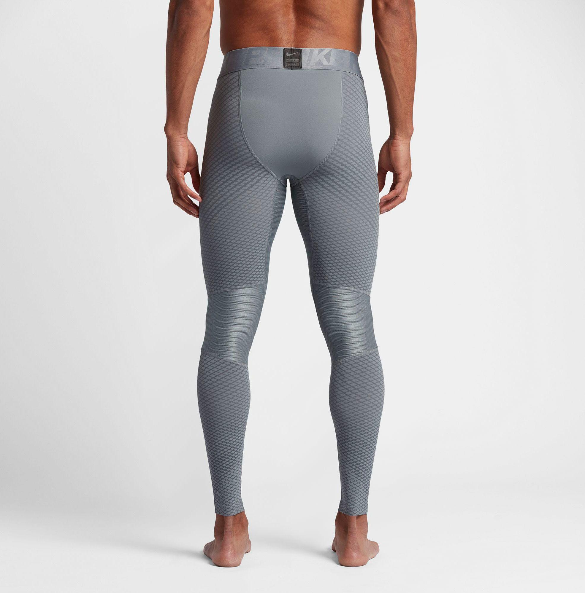 Nike Synthetic Pro Zonal Strength Hyper Compression Tights in Gray for ...