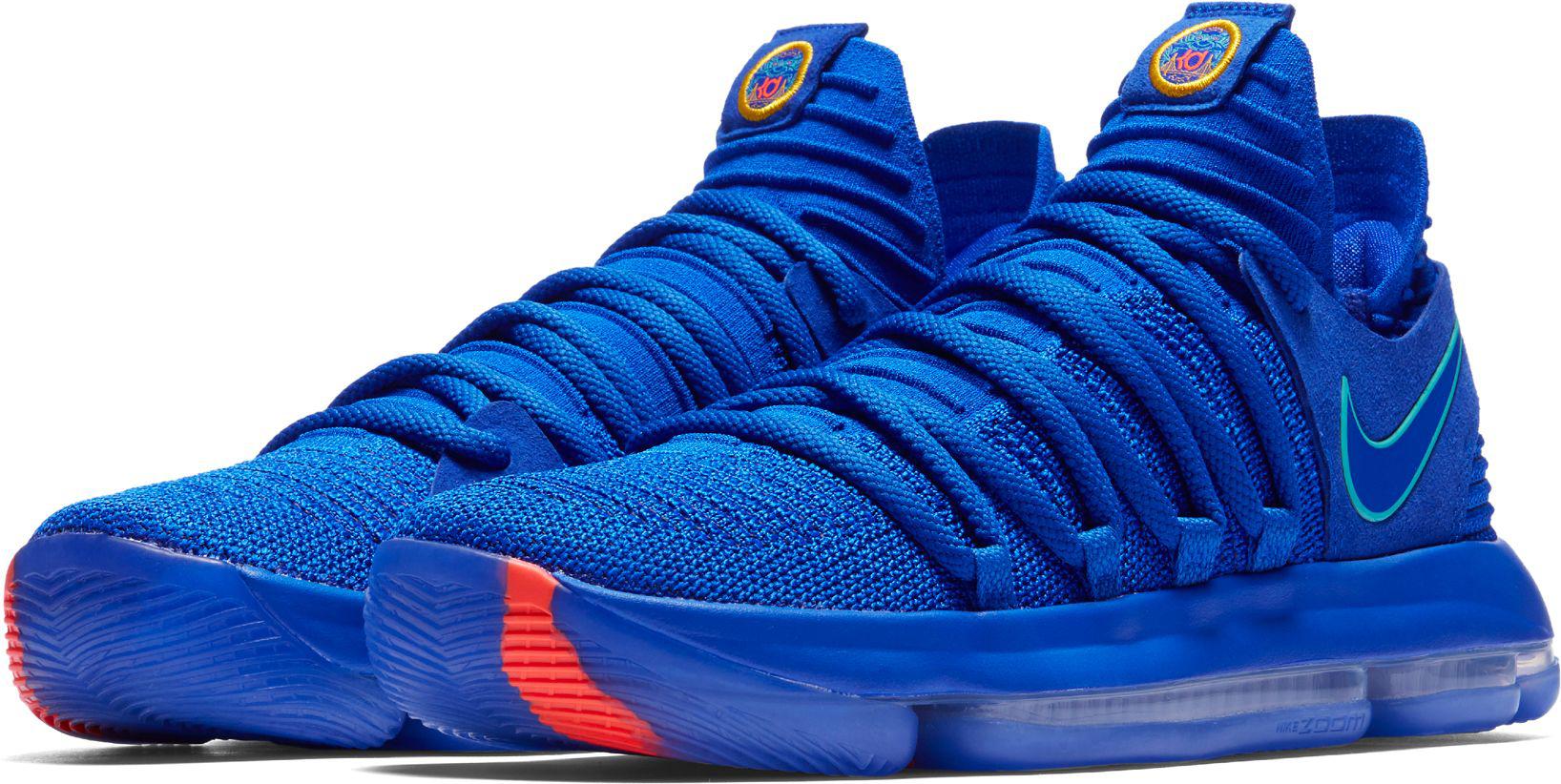 Nike Zoom Kd 10 Basketball Shoes in Blue for Men Lyst Nike Zoom Kd 10 Basketball Shoes in Blue for Men Lyst