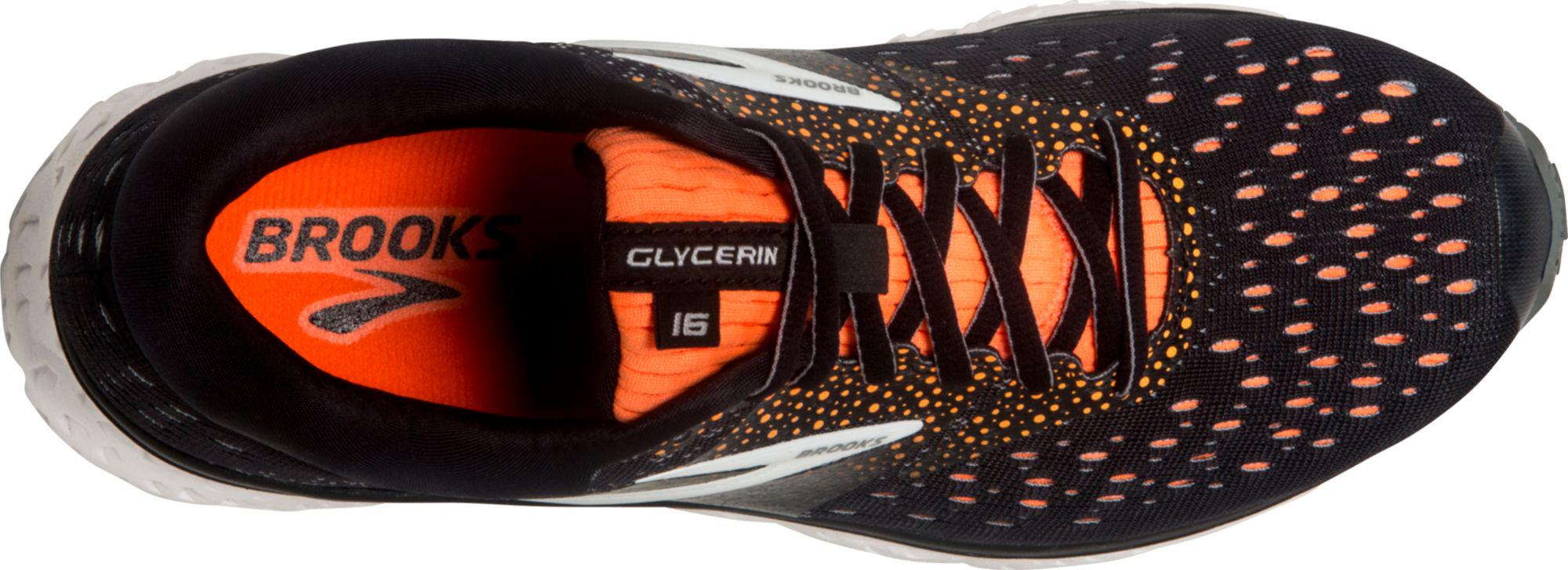 brooks glycerin 16 black orange