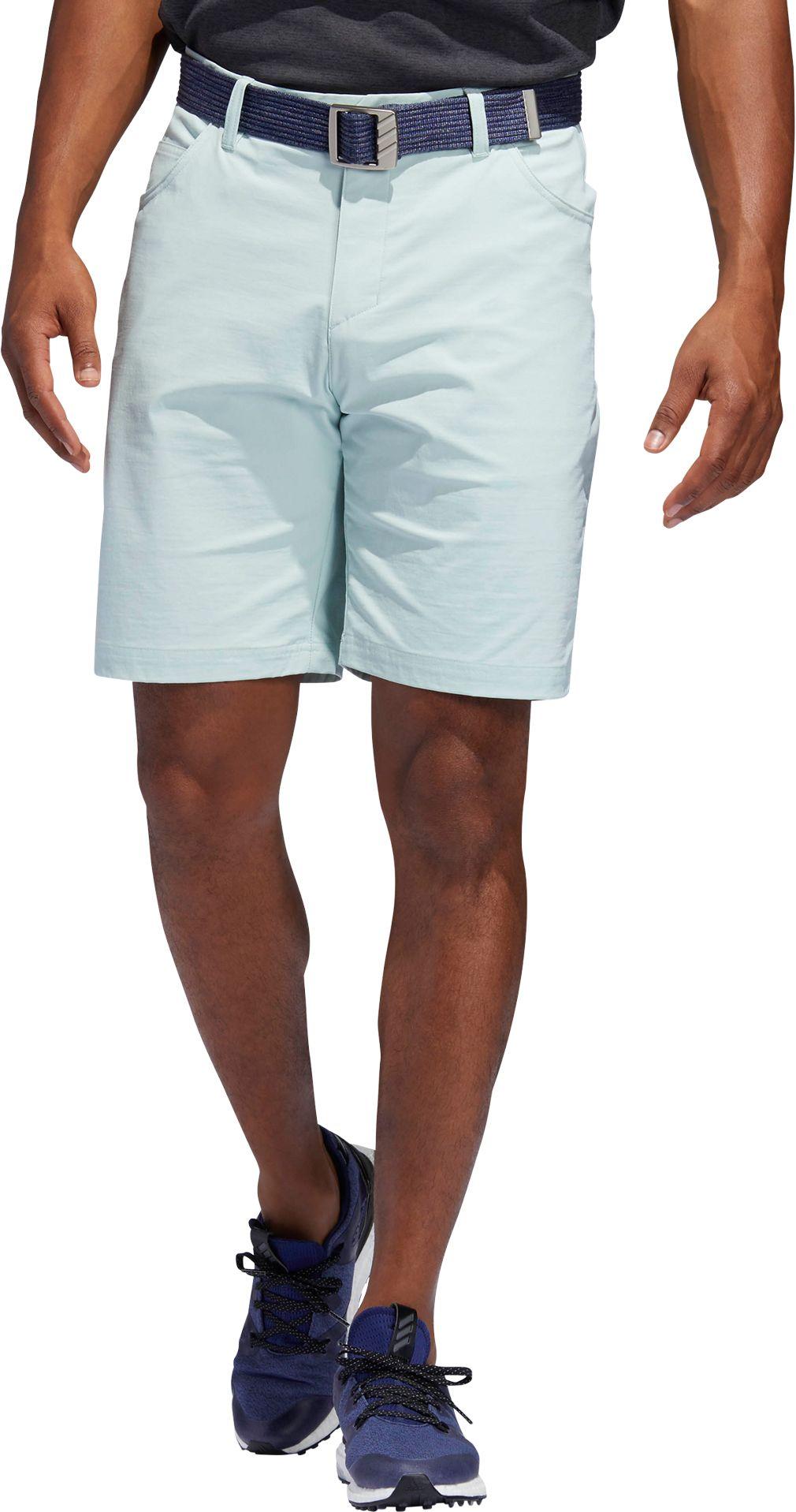 adidas Ultimate365 Heather 5 Pocket Golf Shorts in Ash/Green (Blue) for Men - Lyst