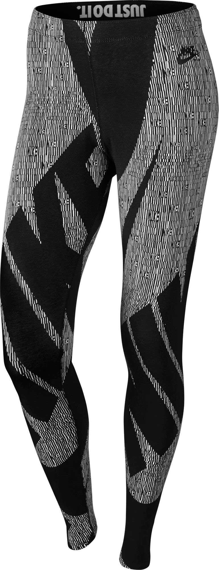 Nike Cotton Leg-a-see Explode Glyph Printed Tights in Black - Lyst