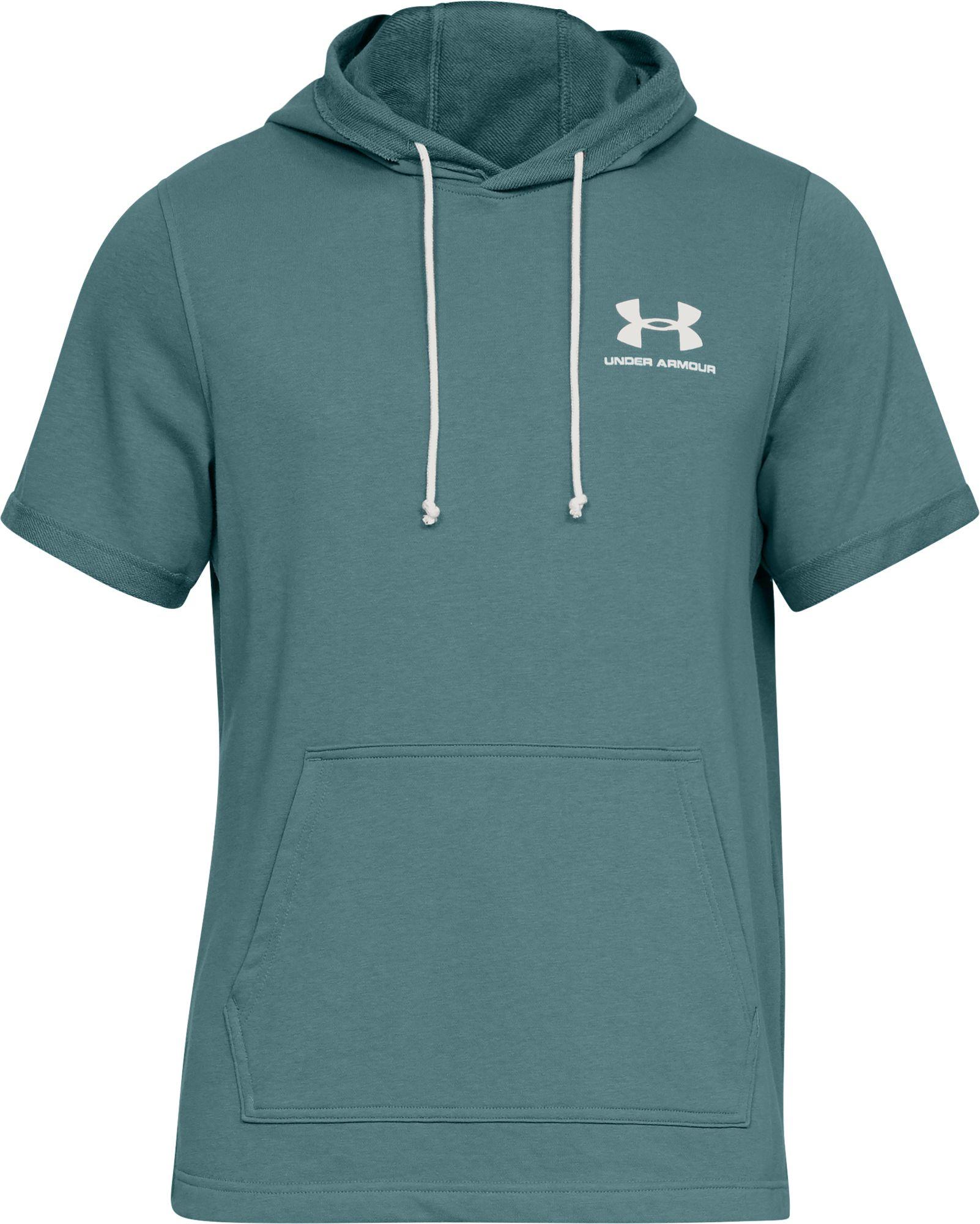 Under Armour Cotton Terry Short Sleeve Hoodie for Men Lyst