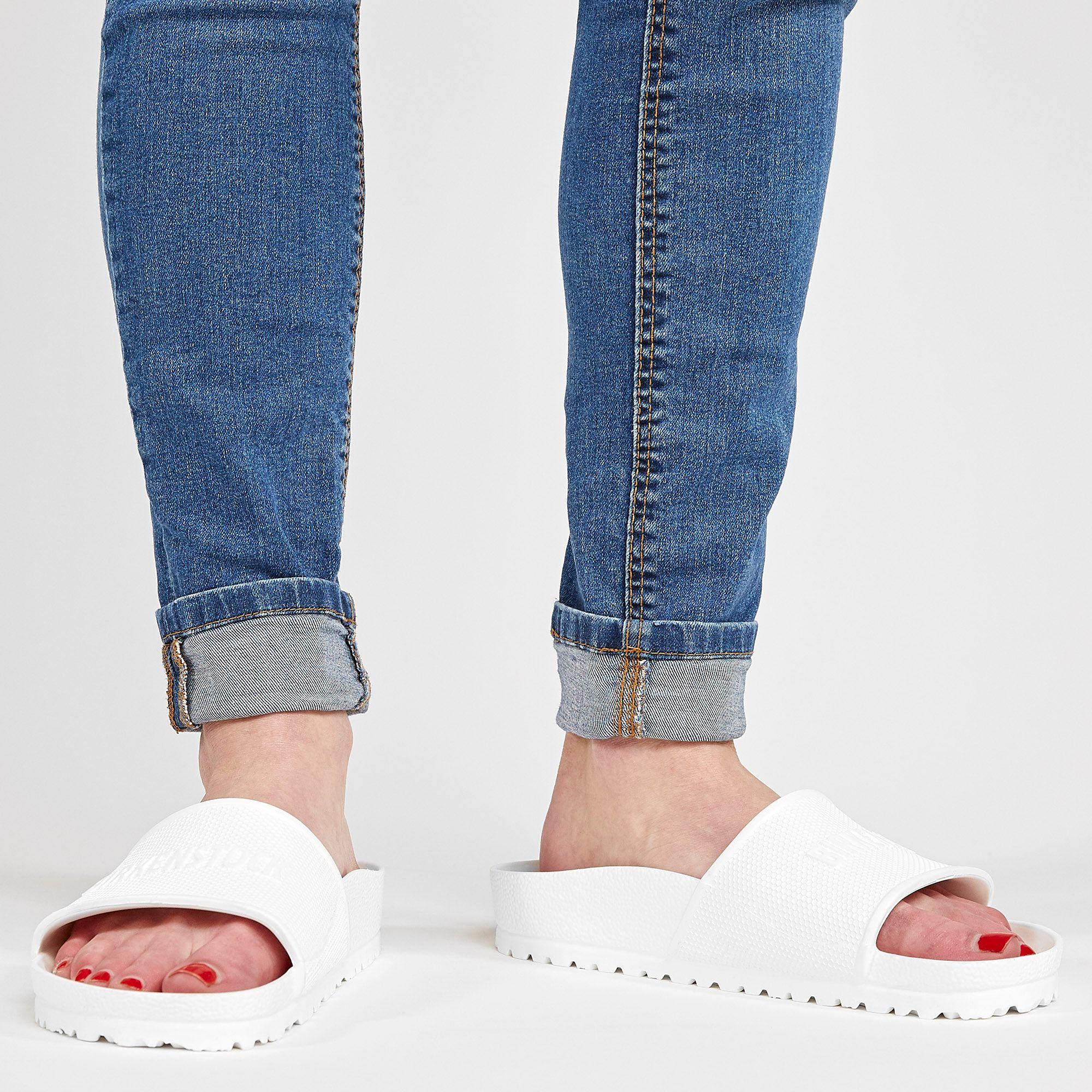 Birkenstock Barbados Eva Sandals in White (Metallic) - Lyst