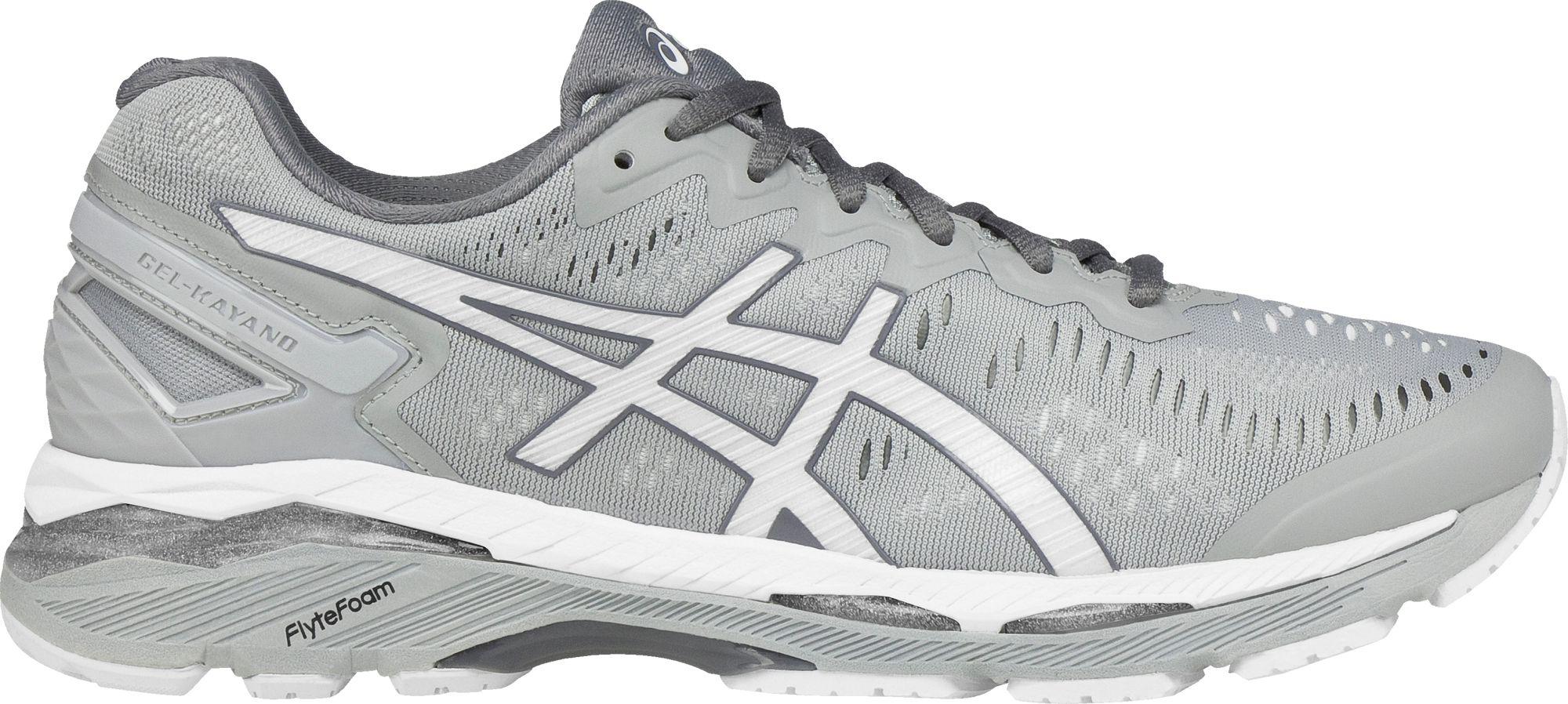 Asics Gel Kayano 23 Running Shoes In Grey White Gray For Men Lyst Asics Gel Kayano 23 Running Shoes In Grey White Gray For Men Lyst