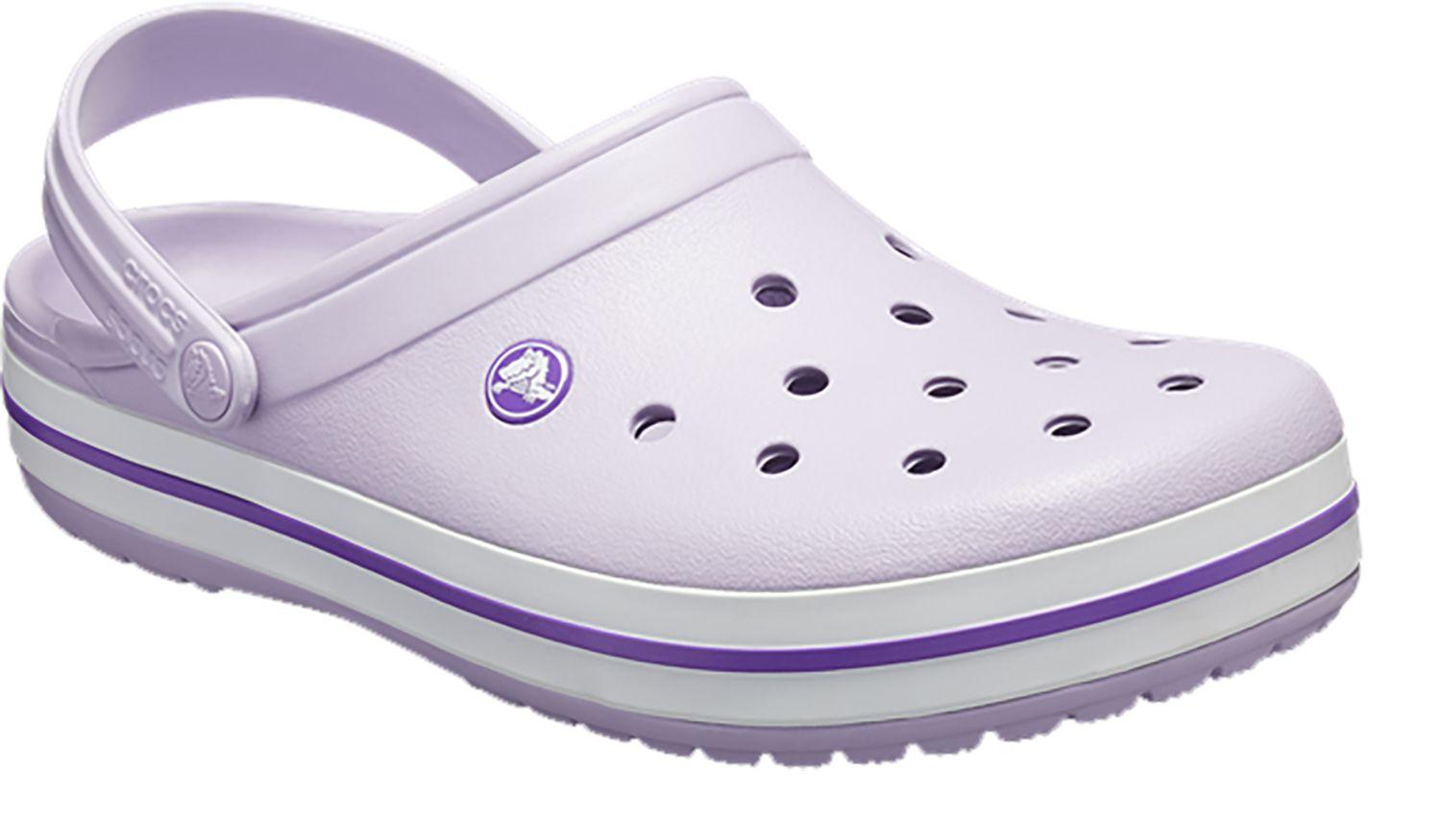 purple crocband crocs