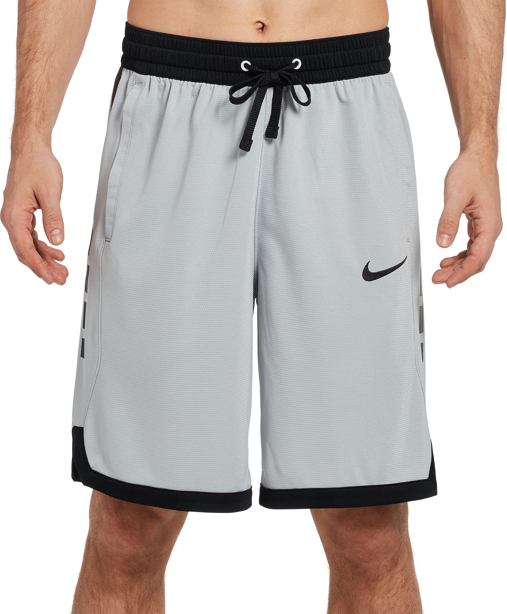 Nike Dry Elite Stripe Basketball Shorts in Gray for Men - Lyst