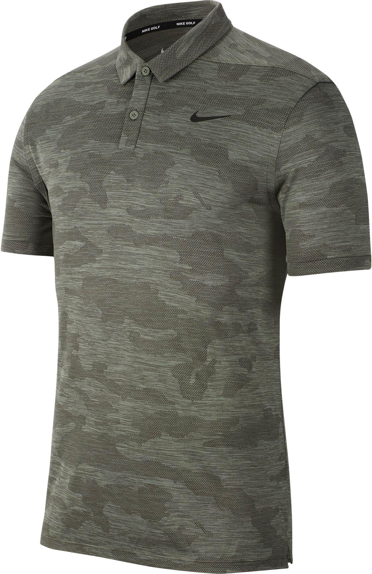 Nike Synthetic Zonal Cooling Camo Golf Polo in Green for Men | Lyst