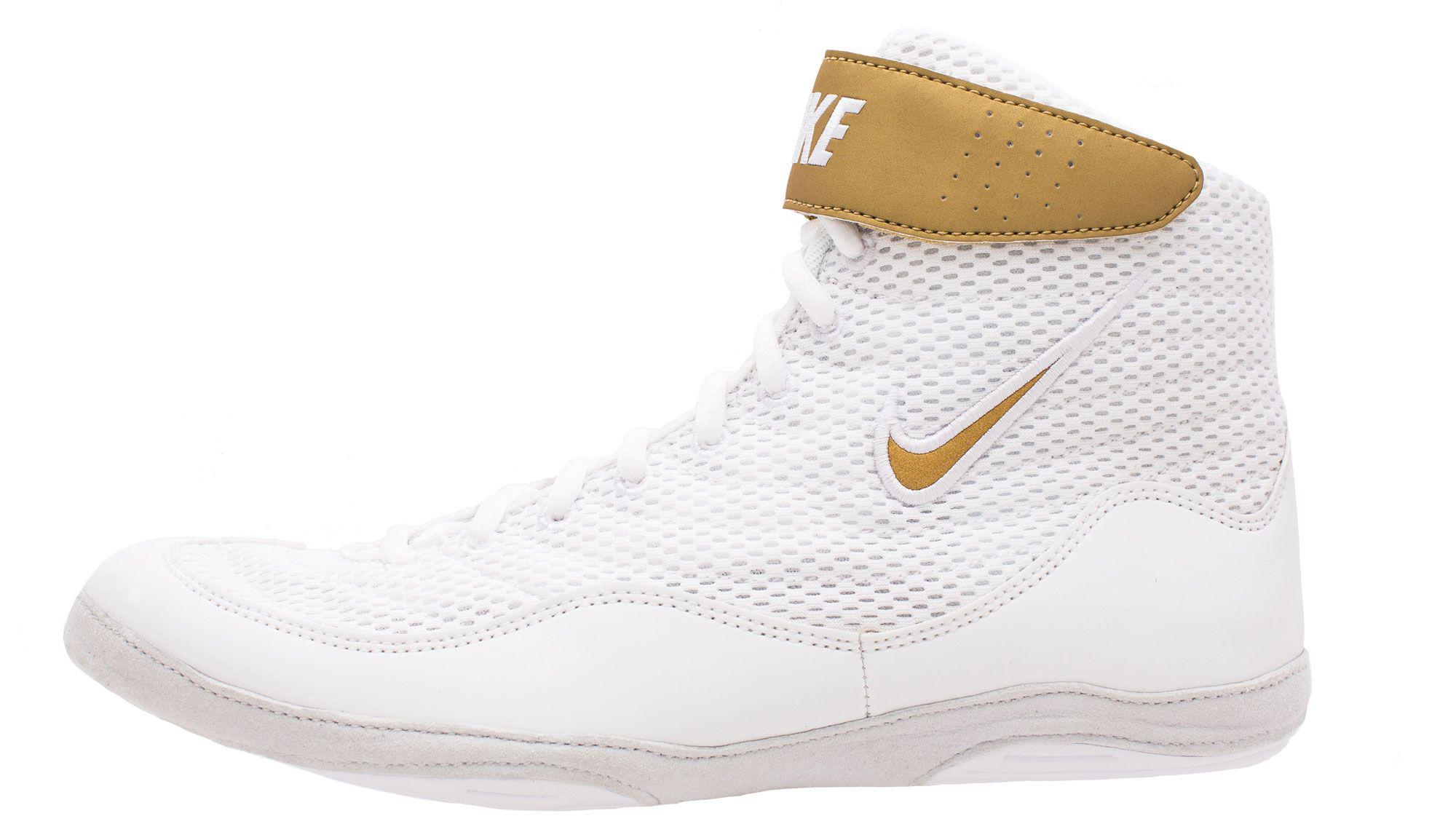 white nike freeks wrestling shoes