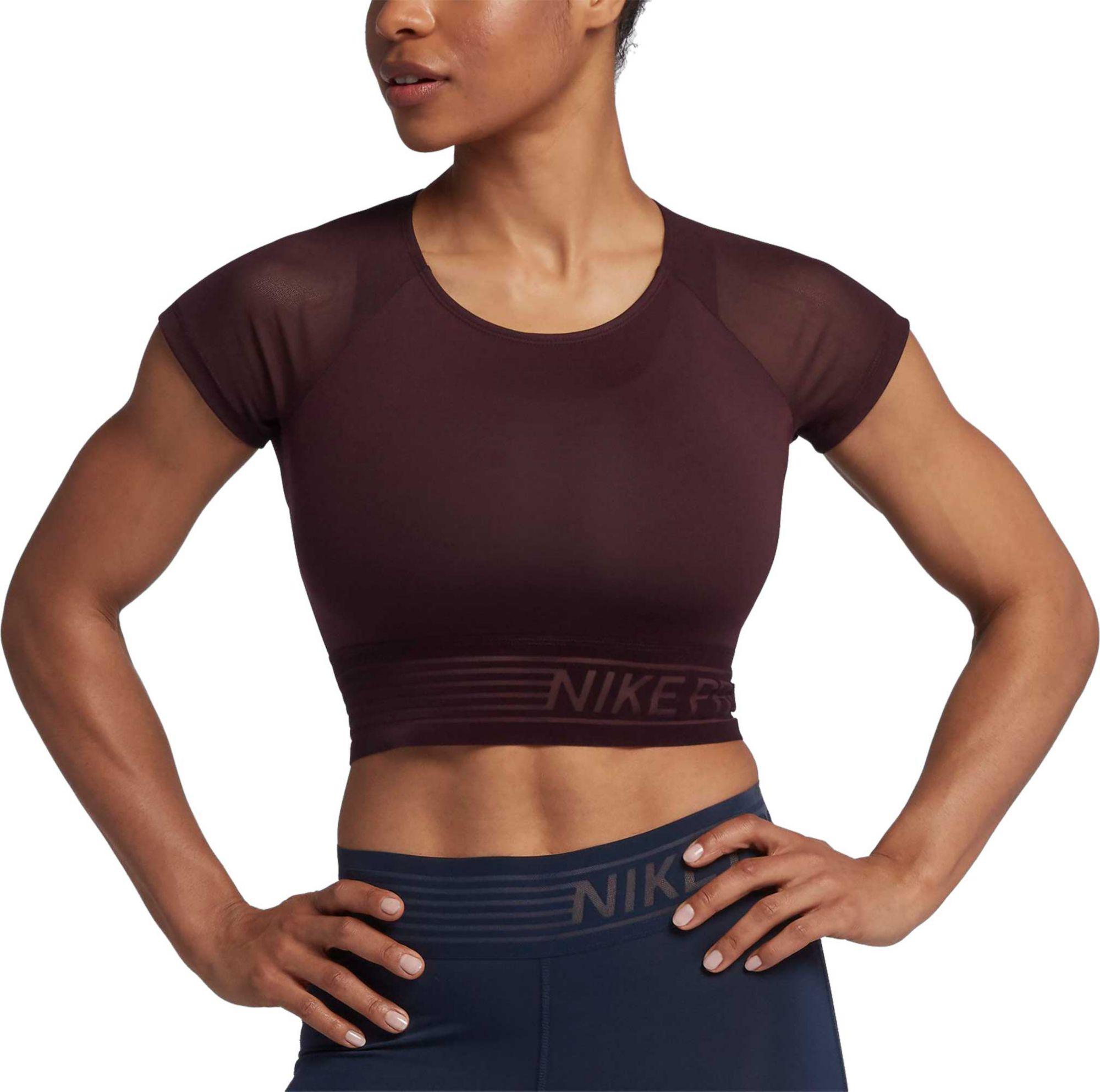 nike pro deluxe crop top