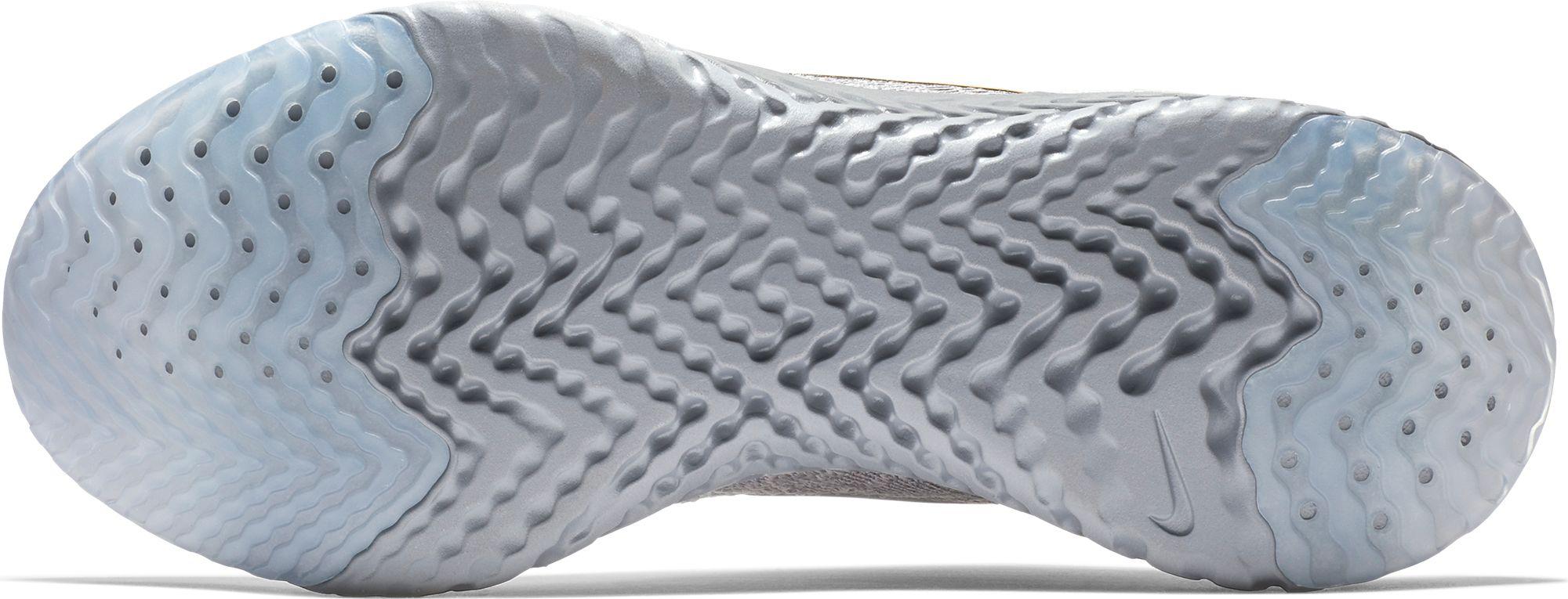 nike epic react flyknit vast grey metallic gold