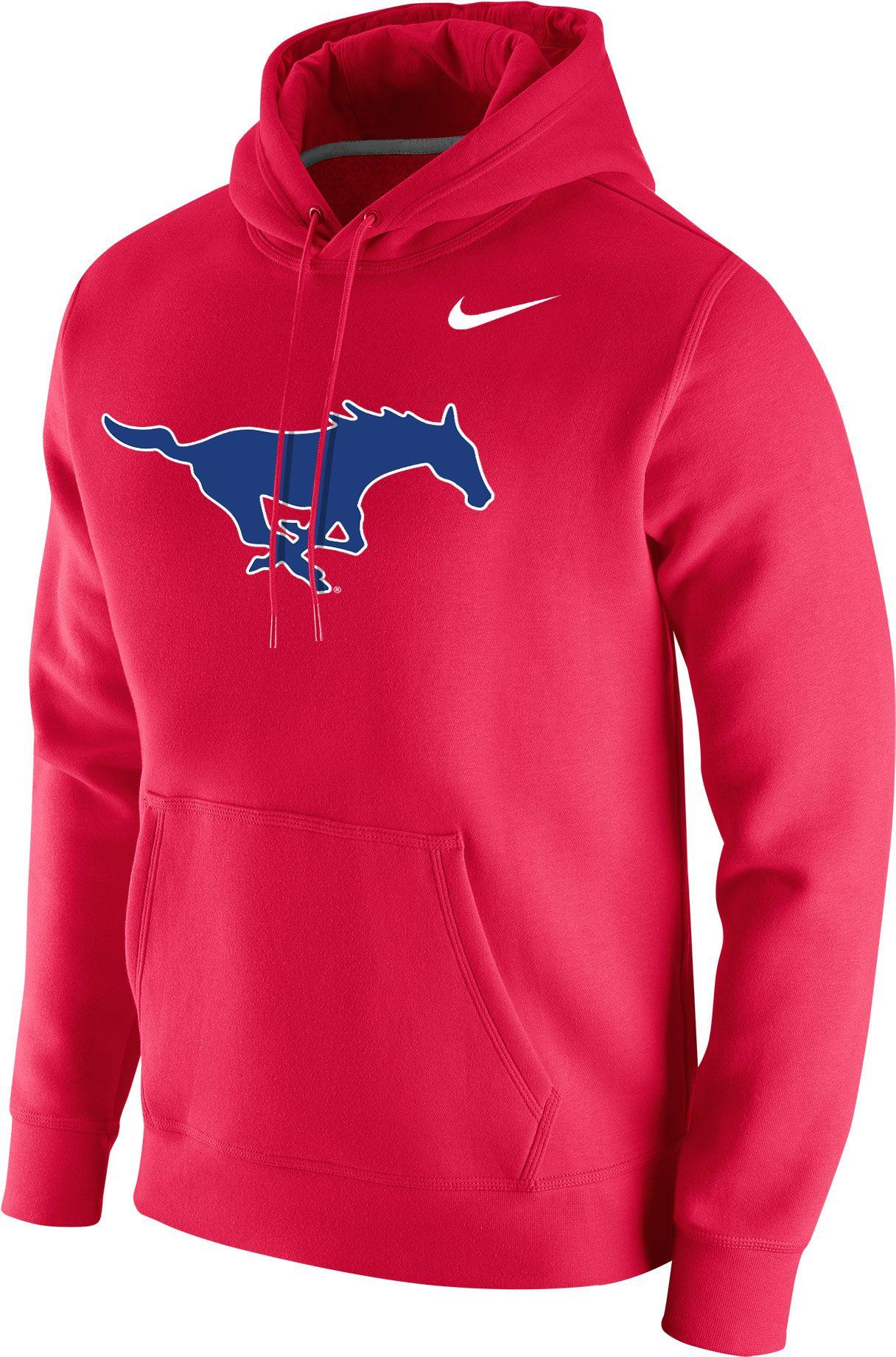 Download Nike Southern Methodist Mustangs Red Club Fleece Pullover ...