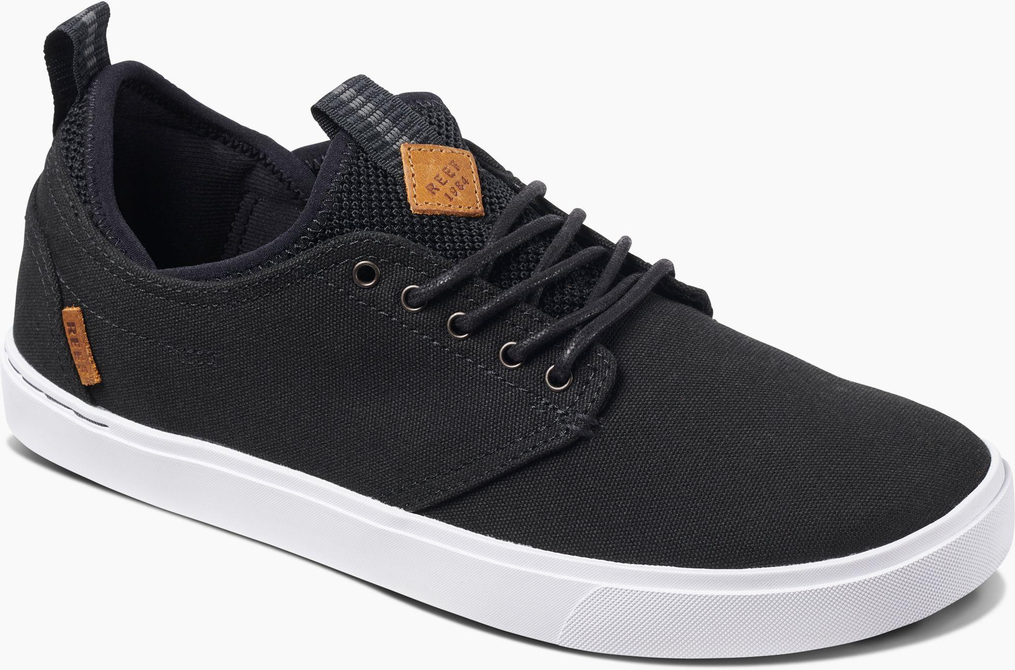 Reef Canvas Discovery Casual Shoes in Black/White (Black) for Men Lyst