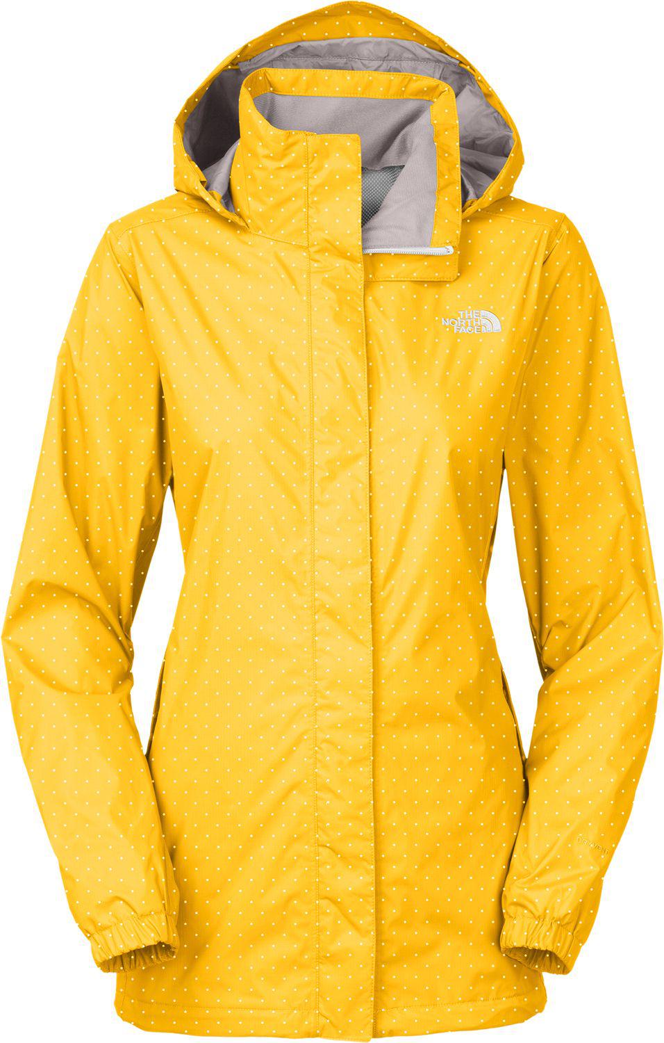 the north face yellow rain jacket