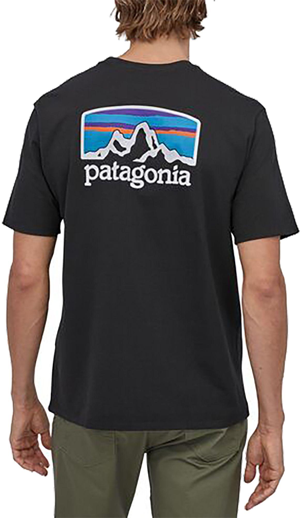 Patagonia Fitz Roy Horizons Responsibili-tee T-shirt in Black for Men ...