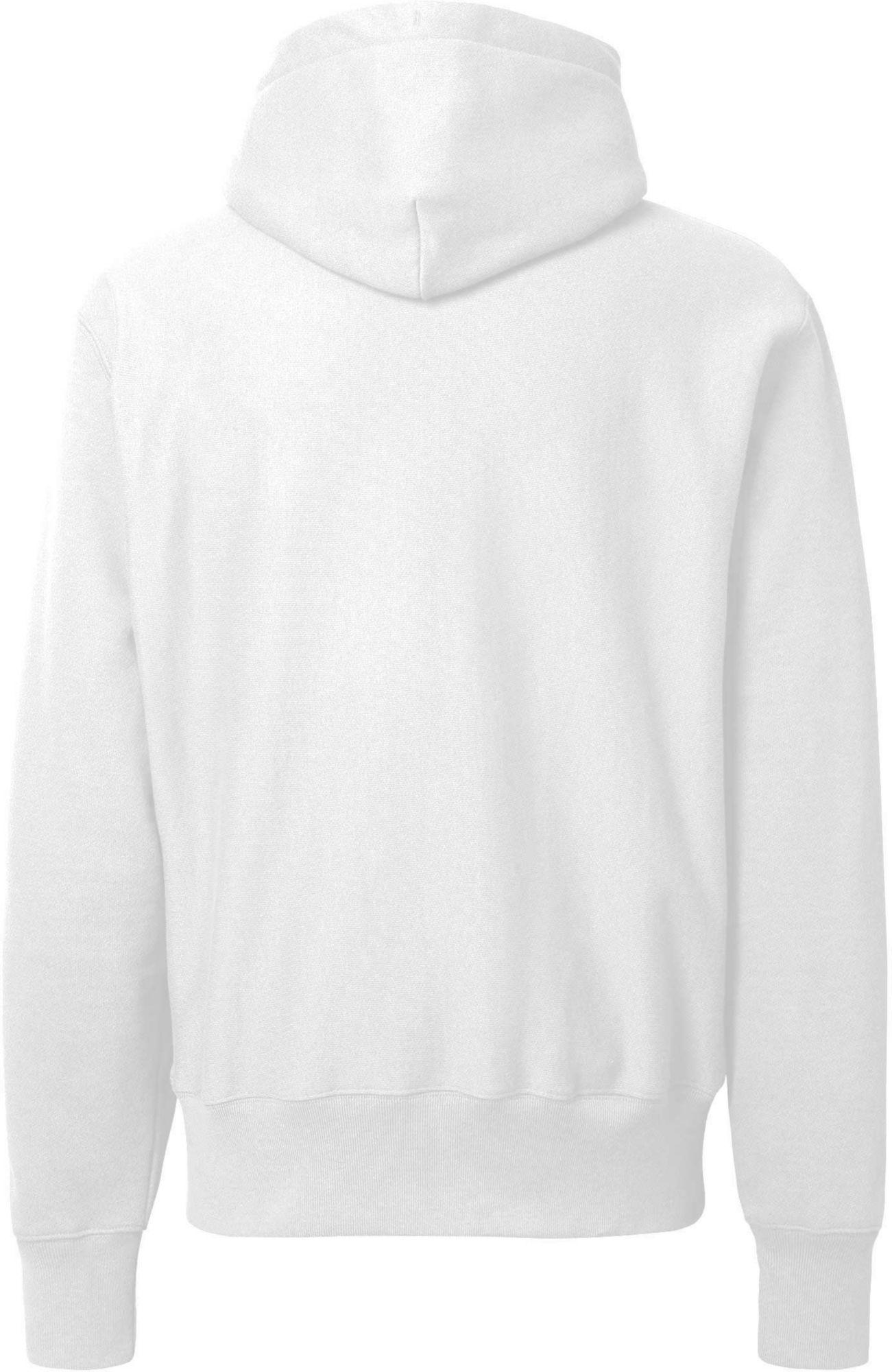 champion rev weave hoodie white