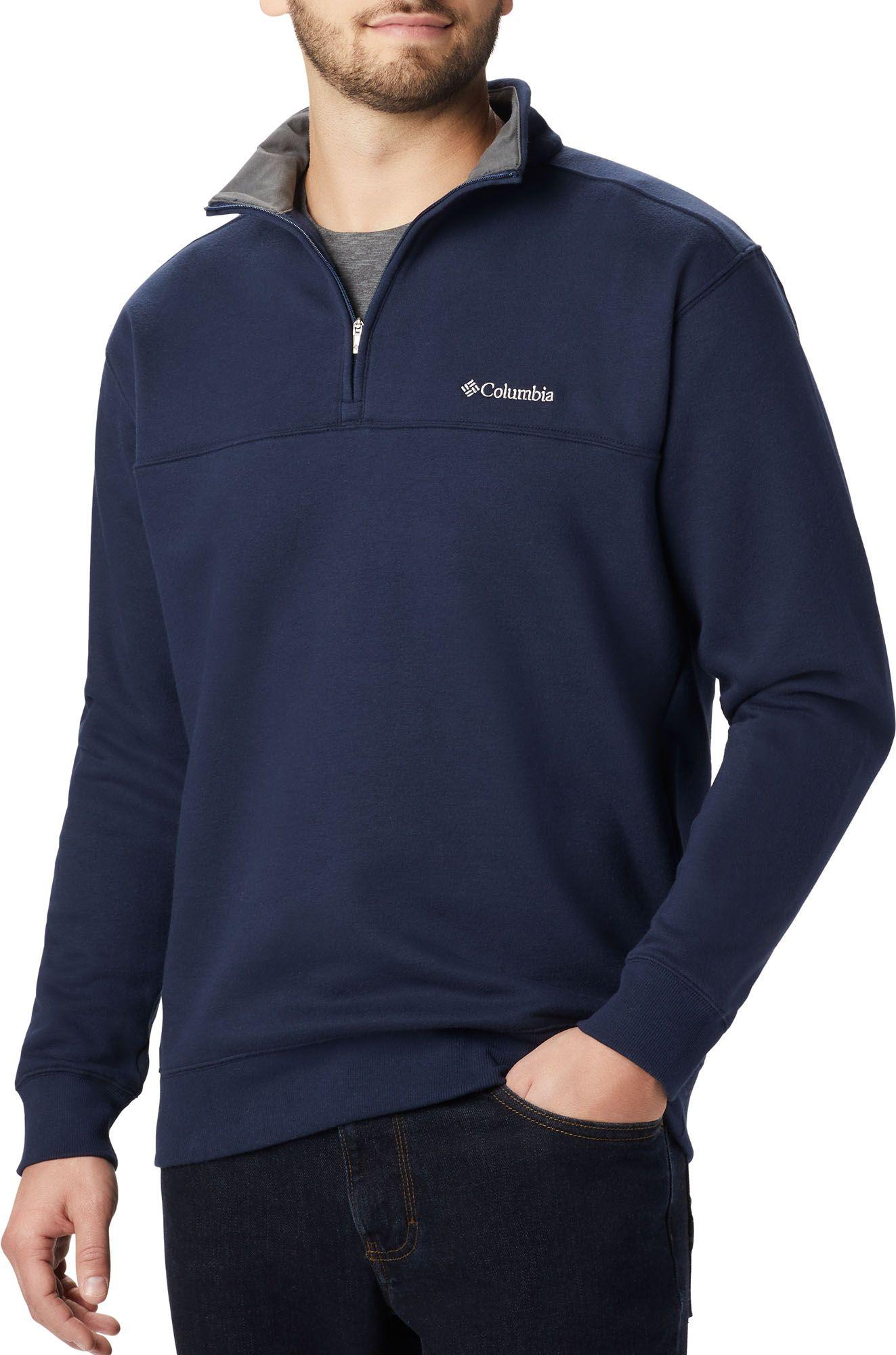 Columbia Cotton Hart Mountain 1/2 Zip Pullover in Blue for Men Lyst