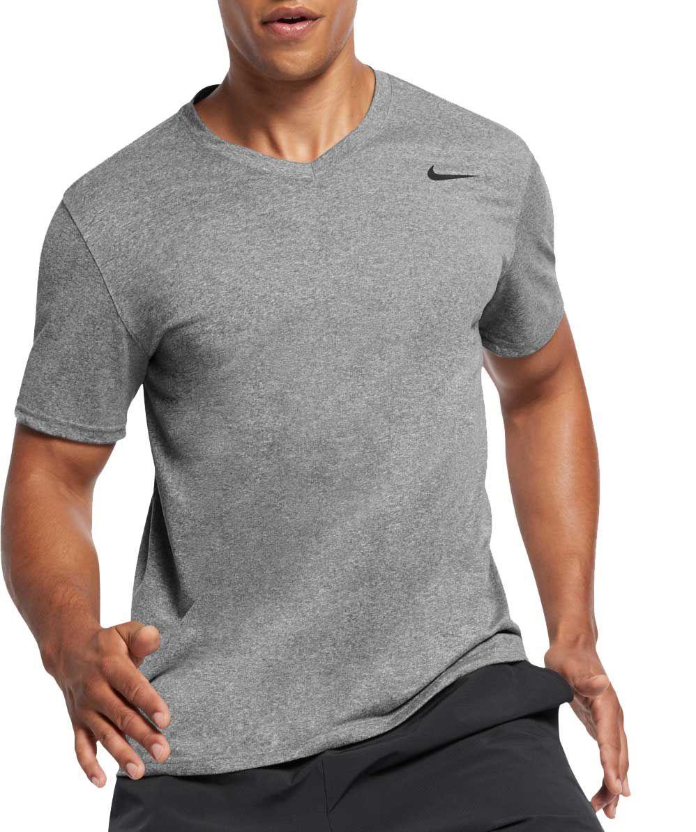 Nike Synthetic Legend 2.0 V-neck T-shirt in Carbon Heather (Gray) for ...