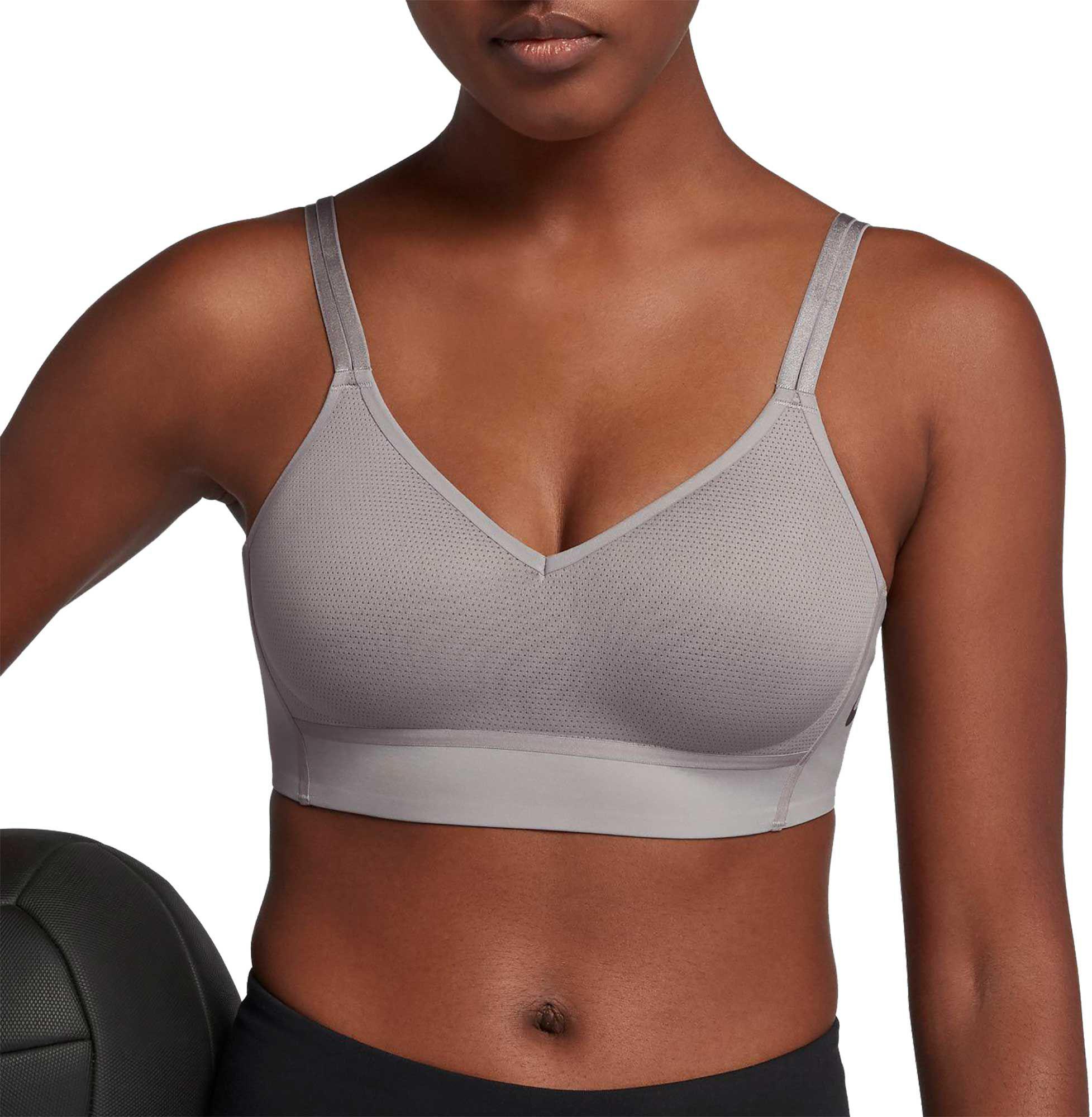 Nike Synthetic Indy Breathe Sports Bra in Gray | Lyst