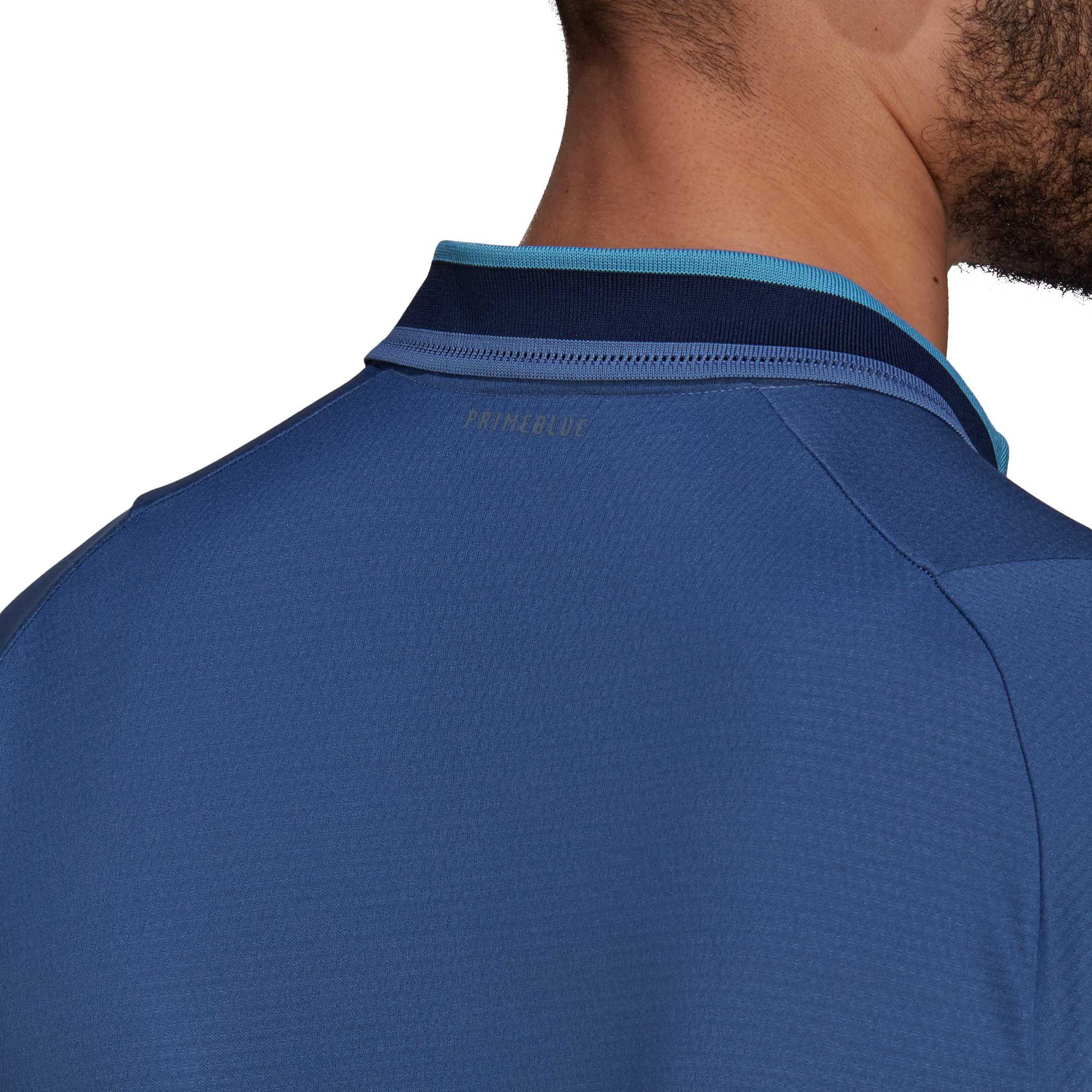 adidas Freelift Heat.rdy Polo Tennis Shirt in Blue for Men Lyst