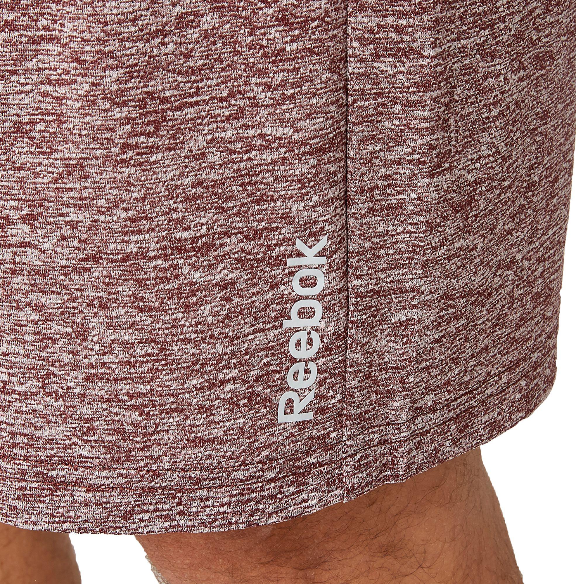 reebok men's spacedye performance shorts