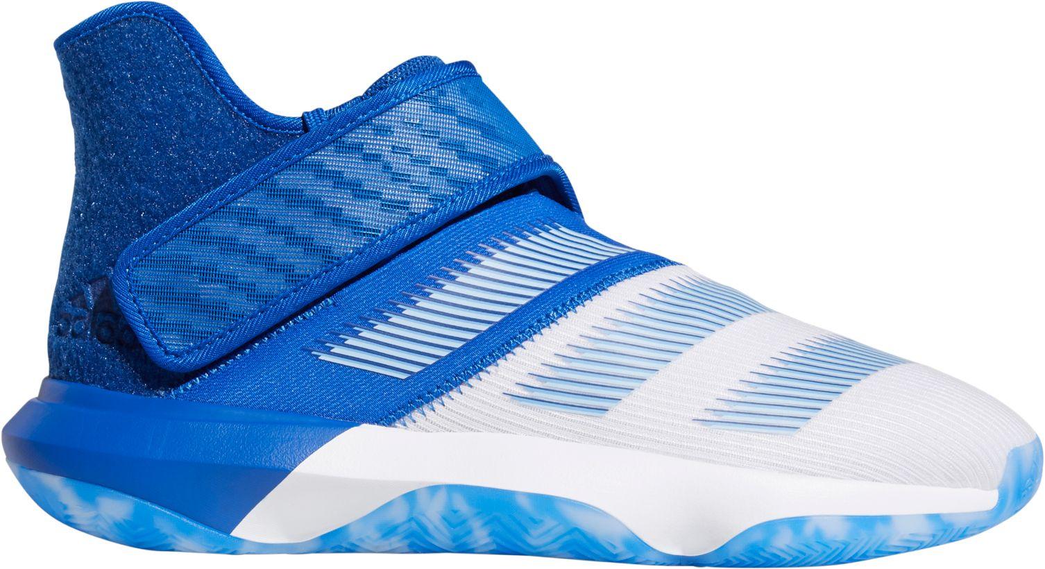 adidas blue and white basketball shoes