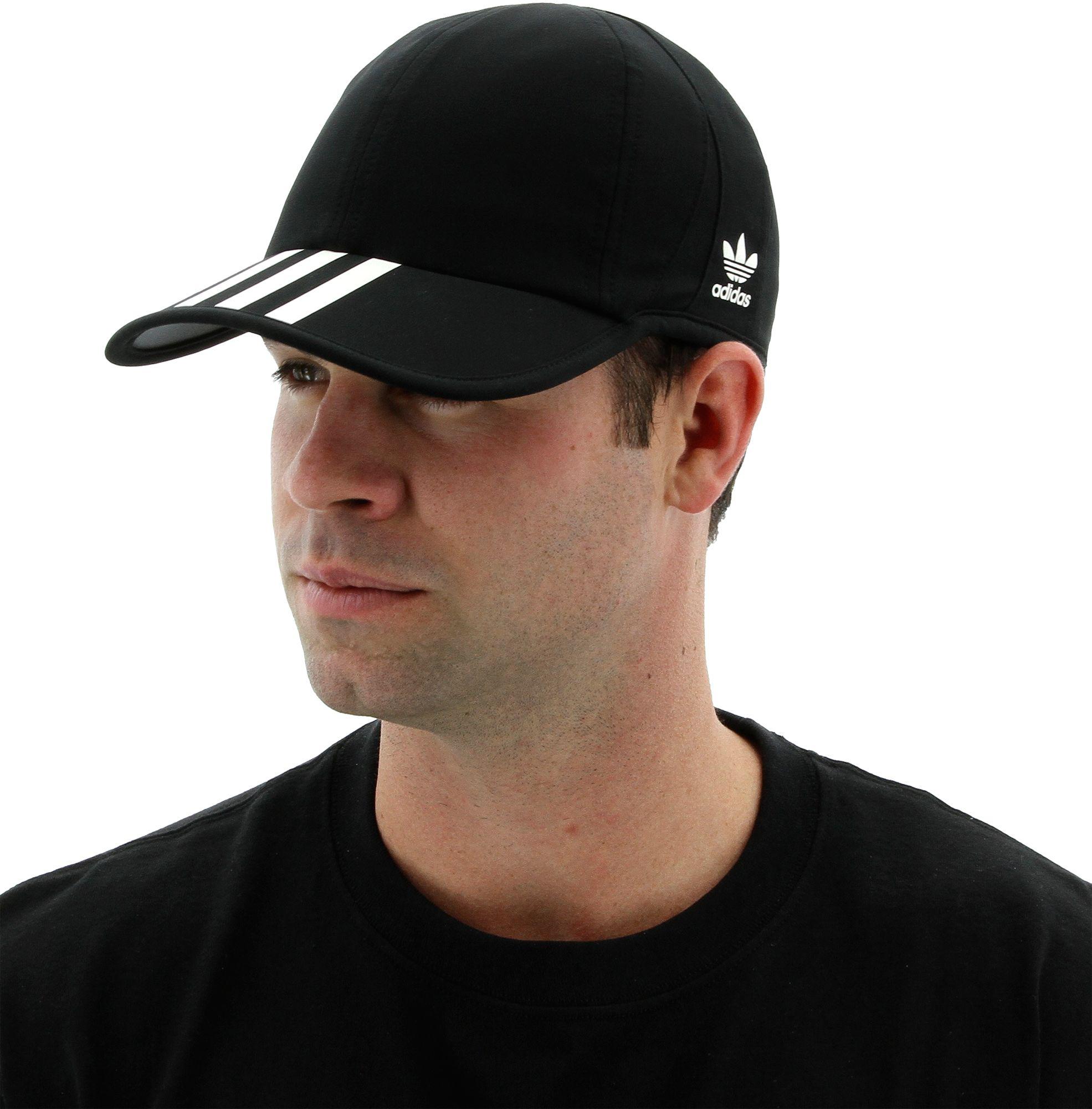 adidas Synthetic Originals 3stripe Trainer Hat in Black/White (Black