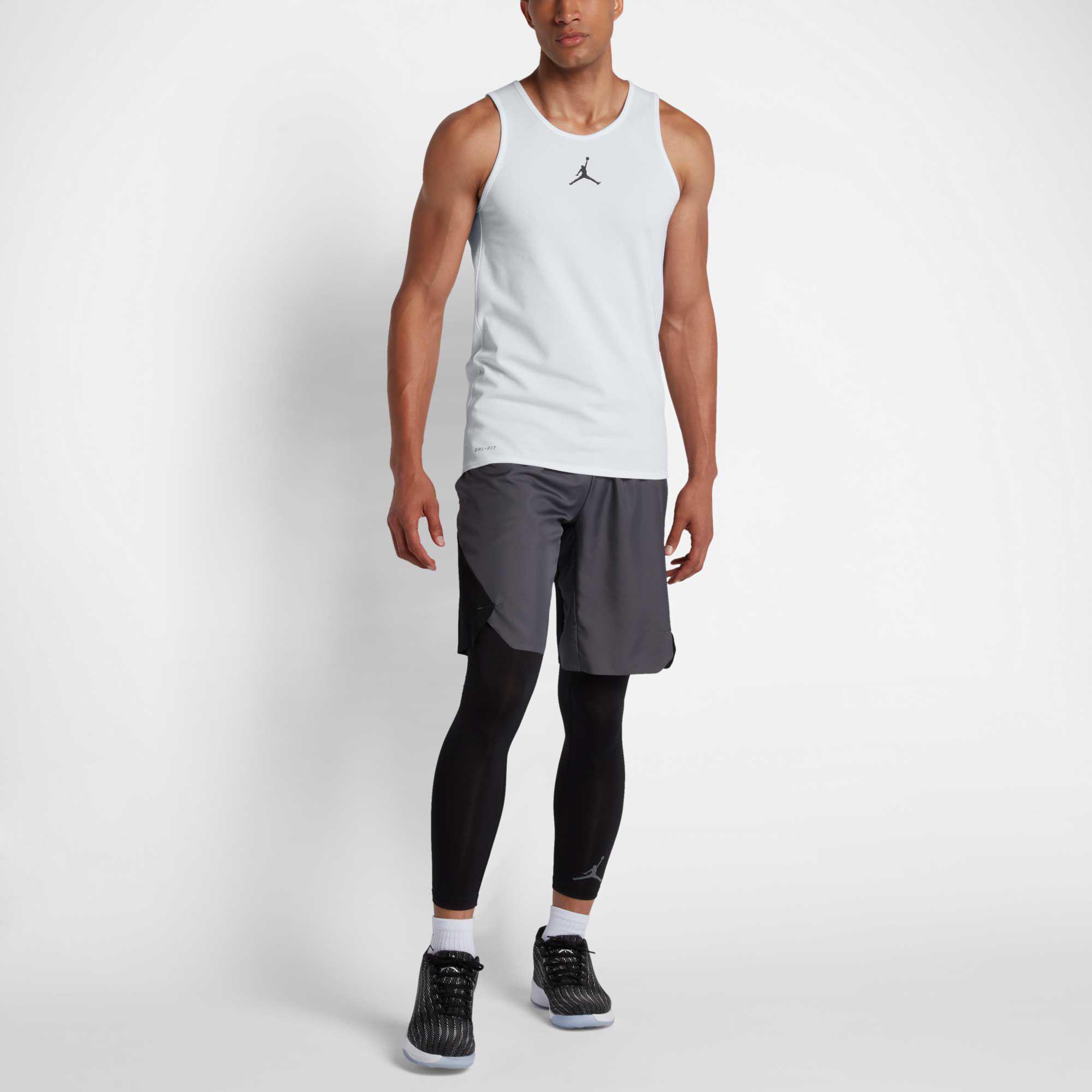 Nike Jordan Rise Dri-fit Basketball Tank Top in White/Black (White) for Men  - Lyst
