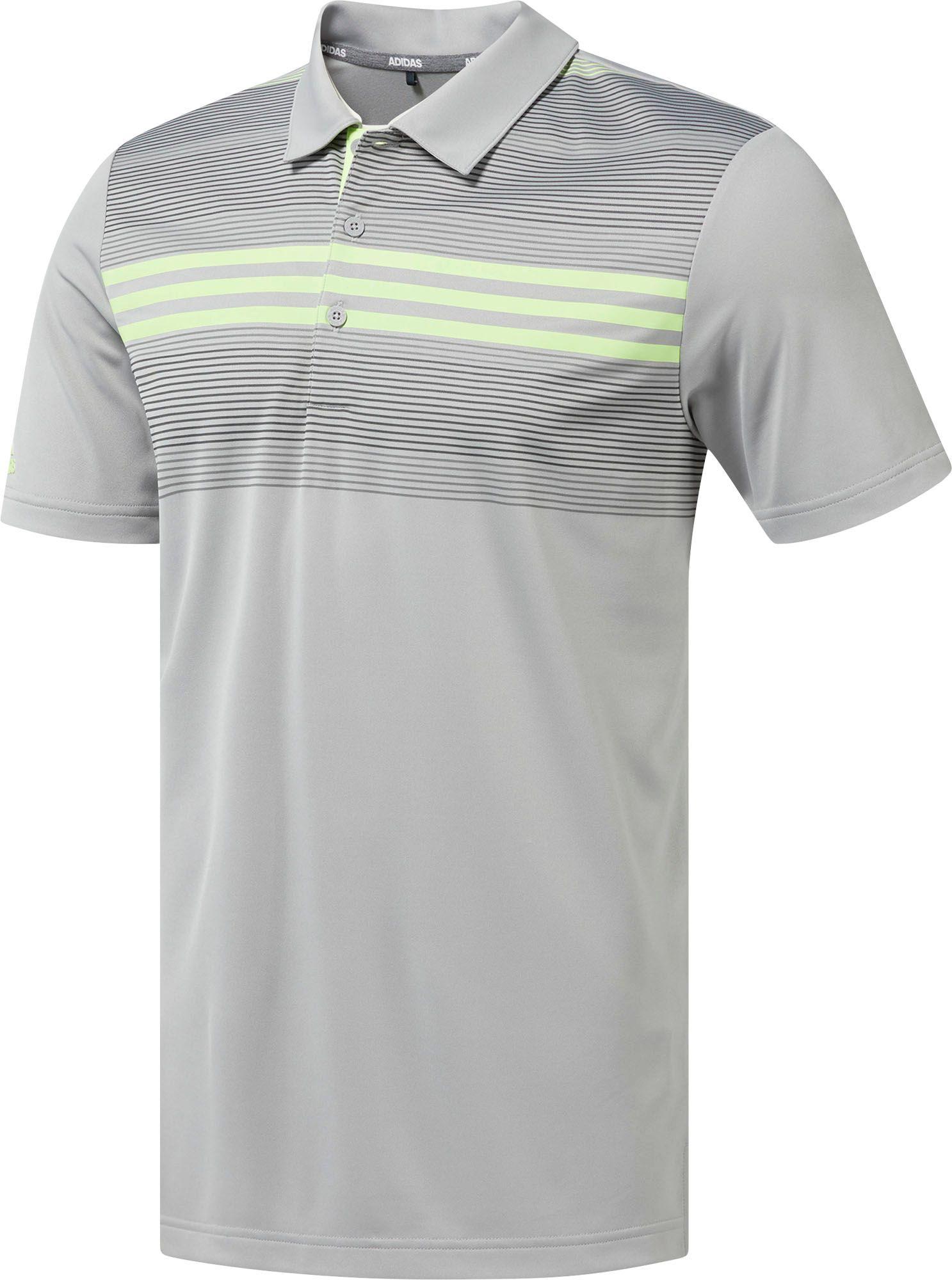 adidas men's drive heather block golf polo