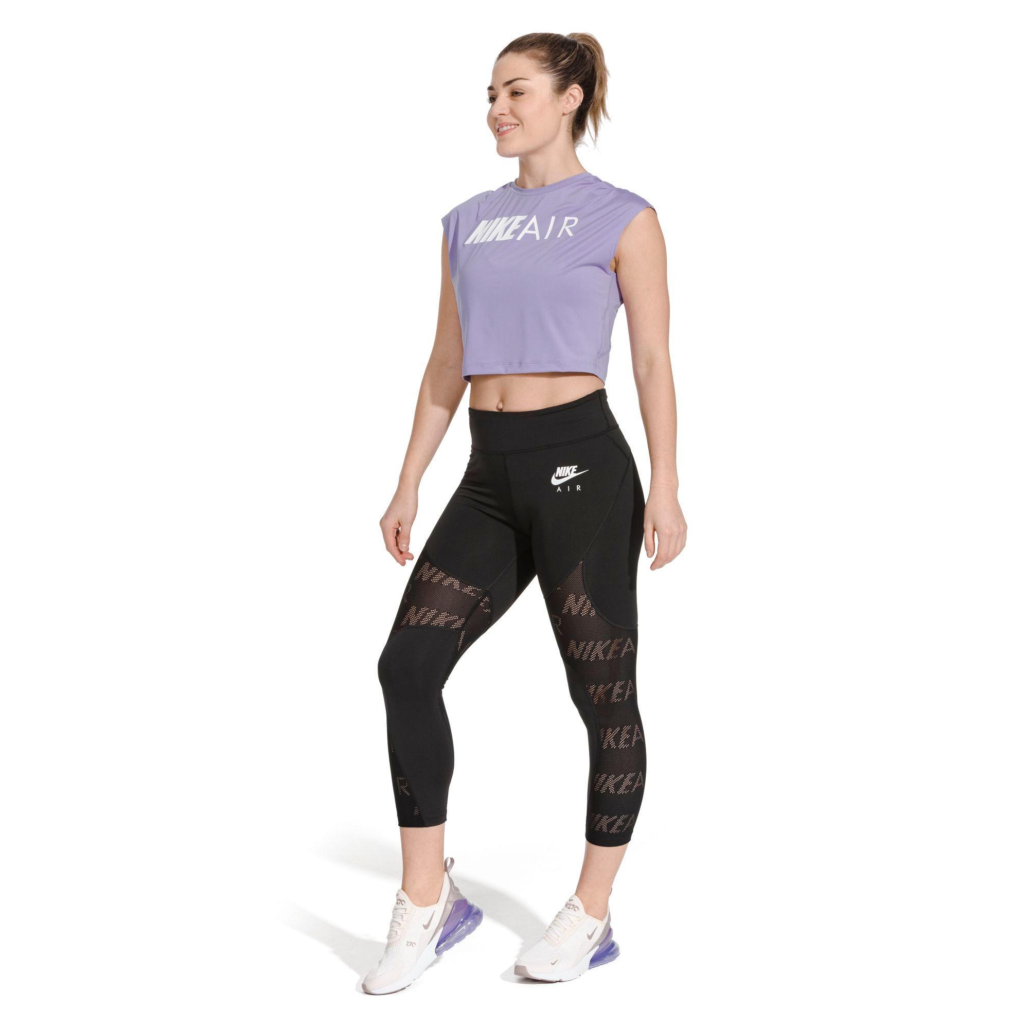 nike running crop