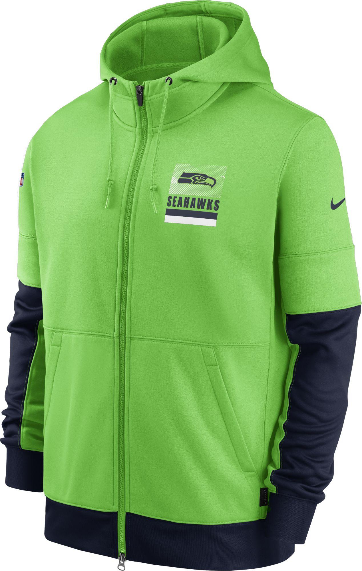 Nike Seattle Seahawks Green Sideline Lock Up Fullzip